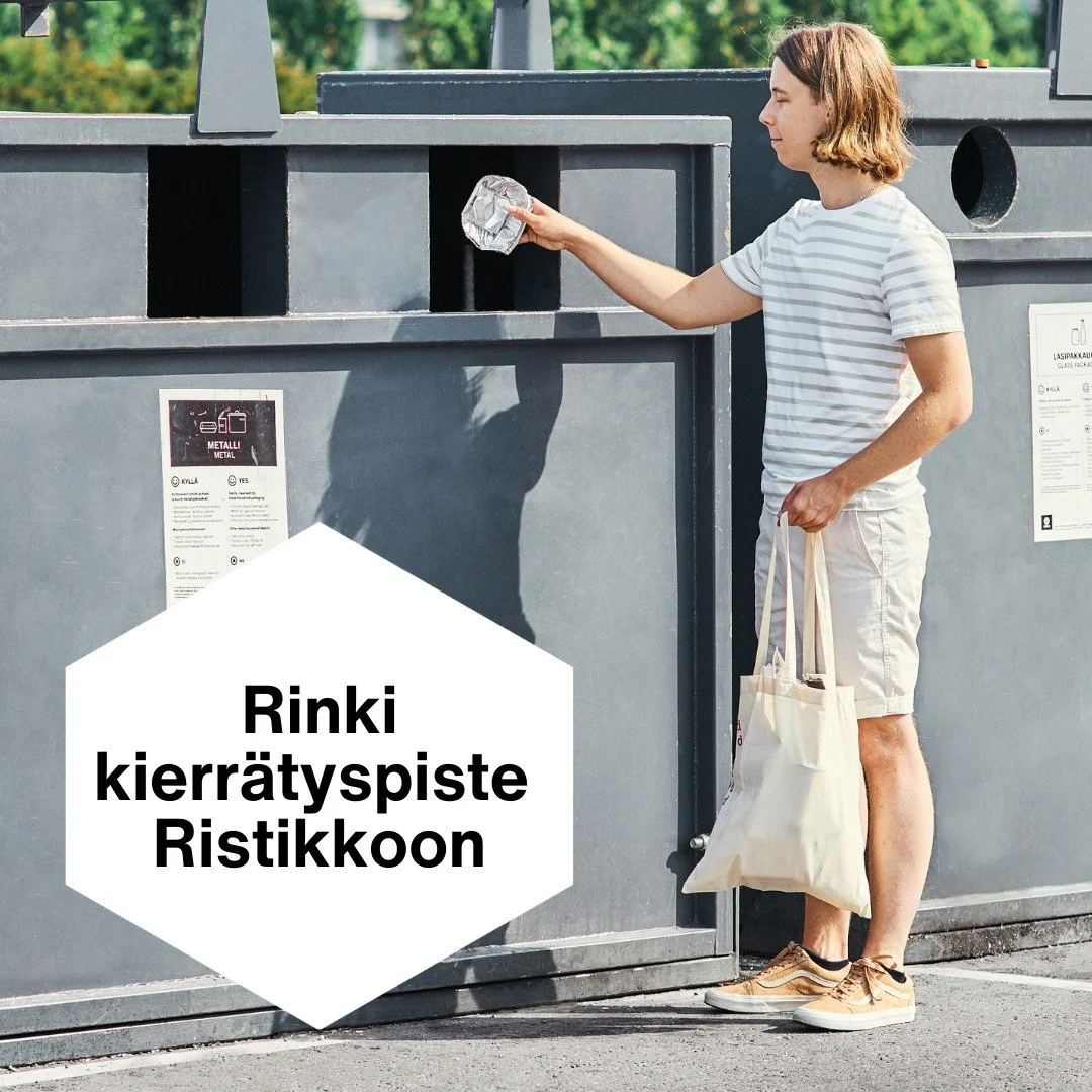 ♻️ Hyvi&auml; uutisia Ristikosta!♻️

Rinki-ekopiste on j&auml;lleen k&auml;yt&ouml;ss&auml; Kauppakeskus Ristikossa. Nyt voit hoitaa kierr&auml;tyksen k&auml;tev&auml;sti samalla kauppareissulla.

Ekopisteelle voi tuoda maksutta:
✅ kartonkipakkaukset