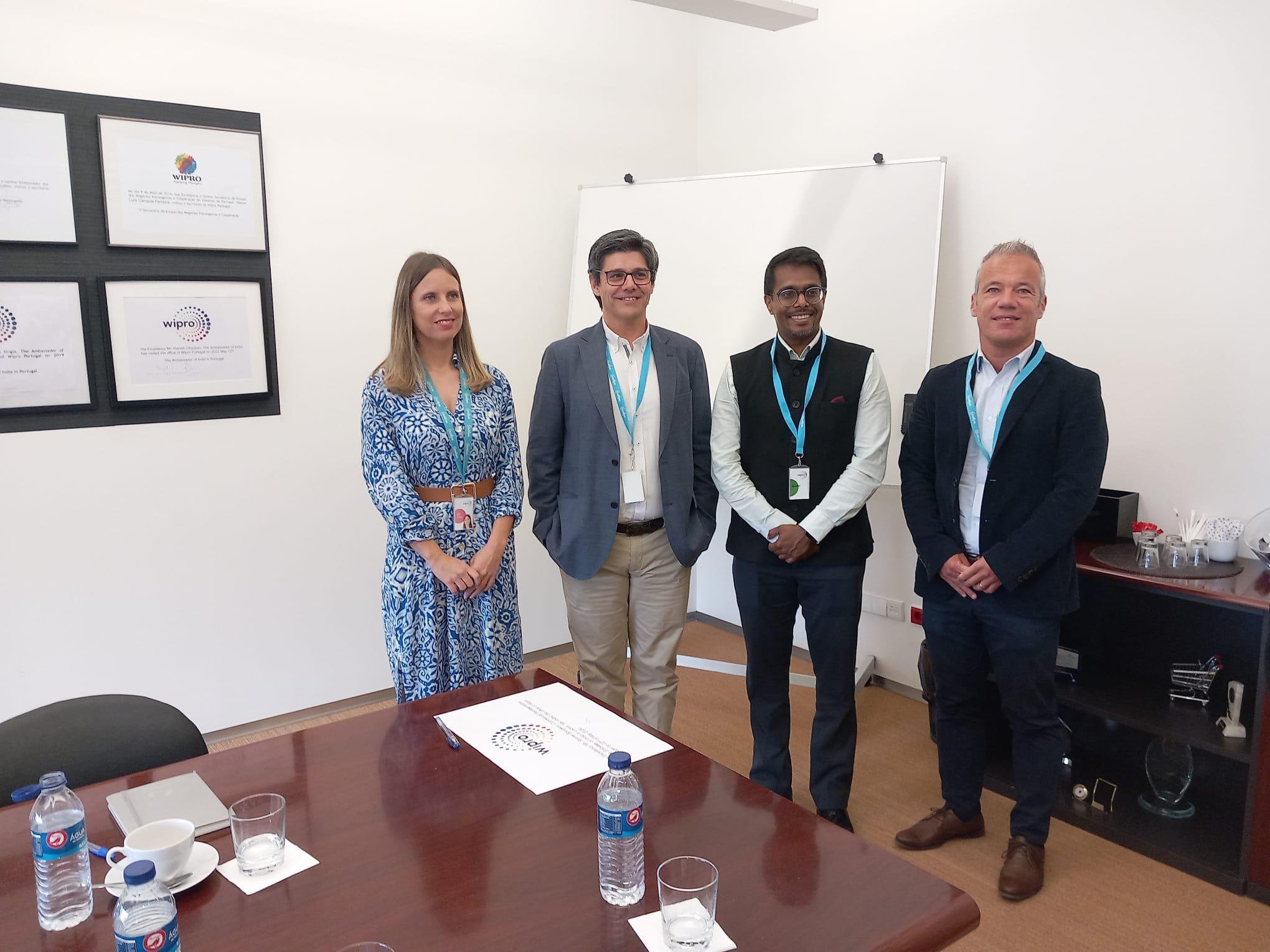 Maia - Visit of the Commercial Representative at the Embassy of India in Lisbon, Mr. Ronnie Spurgeon