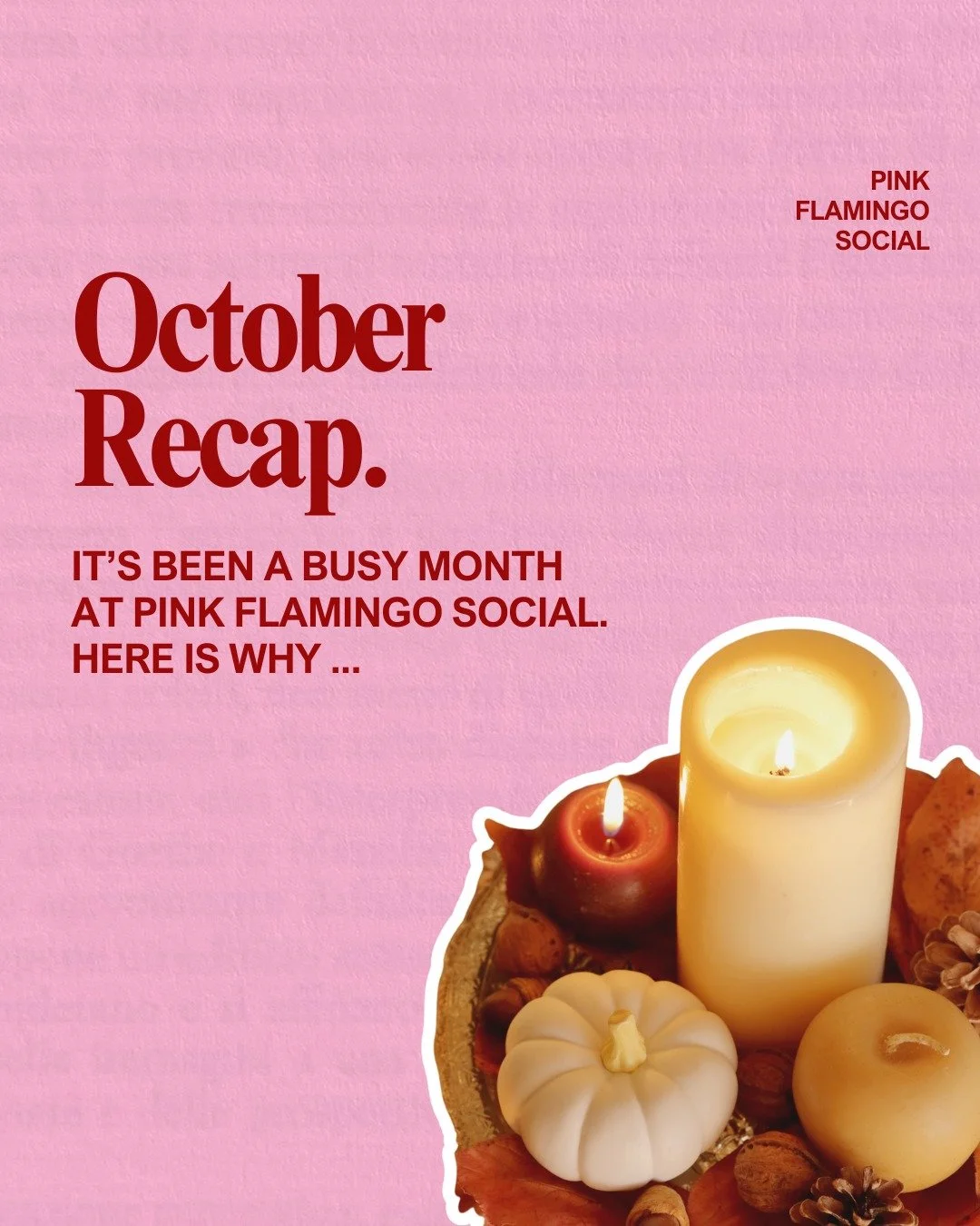 ✨ October in a nutshell! ✨

From visiting a beautiful new shoot location (more soon!) to two Christmas content shoots and five exciting product launches, October has been full of creativity, sparkle, and festive planning.

I also welcomed two new cli