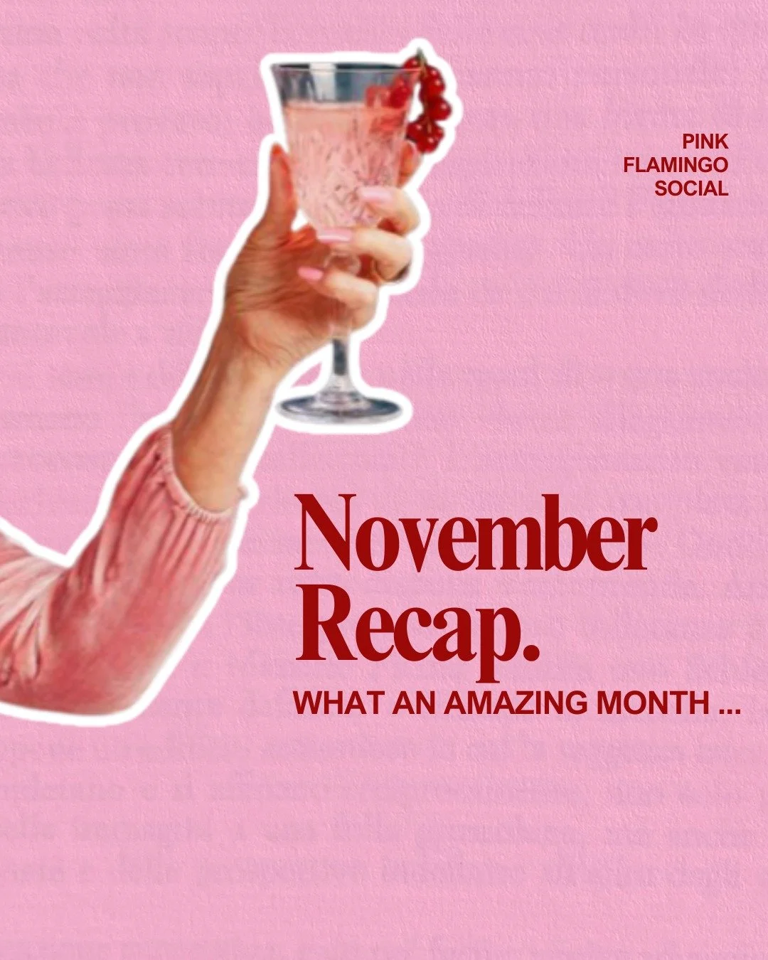November called&hellip; and yes, I&rsquo;m replying eight days late. But when you&rsquo;re a freelance social media manager juggling campaigns, content shoots and client growth spurts, time gets slippery.

Here&rsquo;s what went down at Pink Flamingo