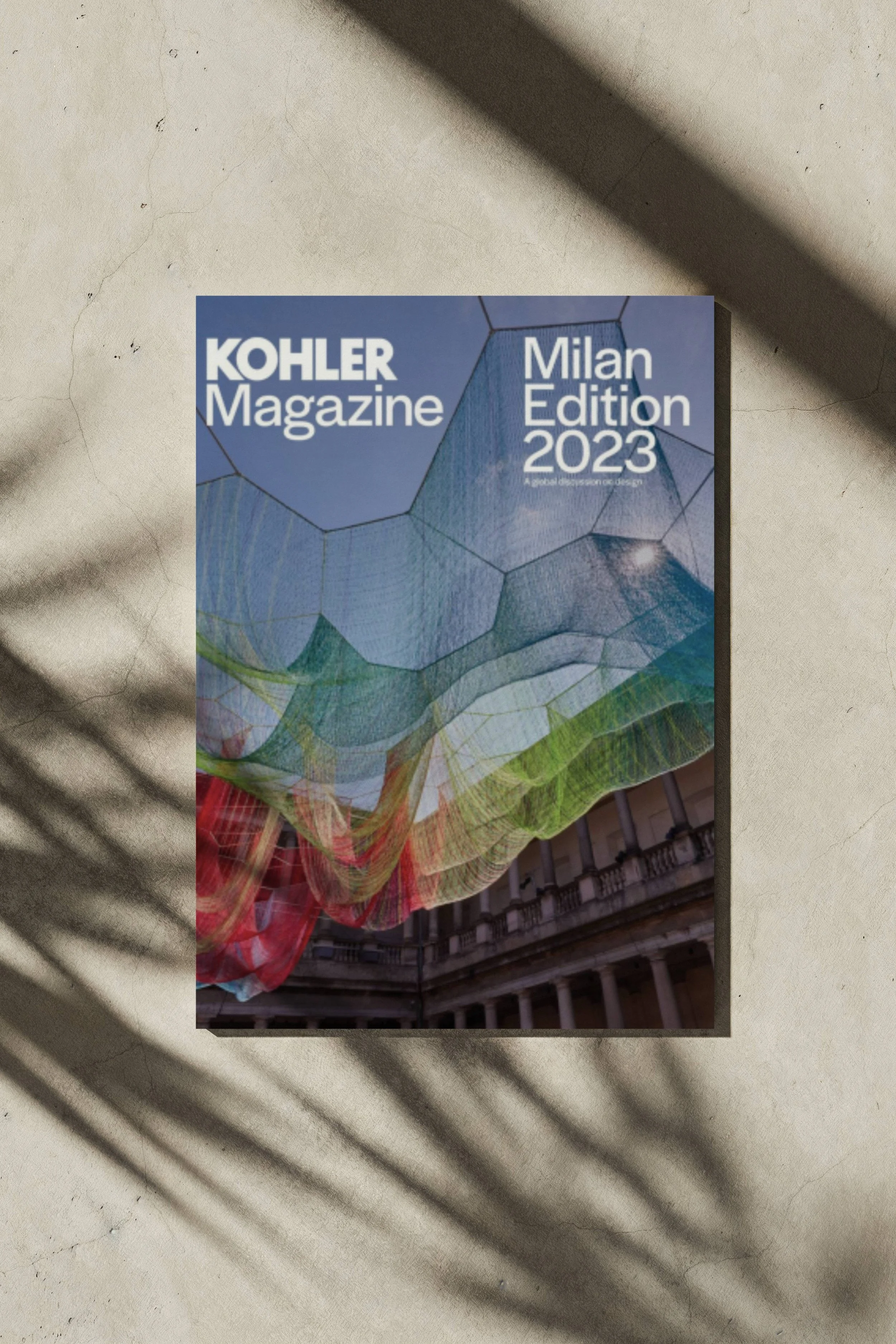 The front cover of Kohler Magazine Milan Edition 2023