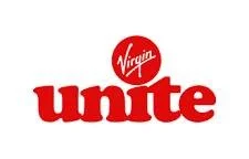 Virgin Unite logo with a red heart and white text
