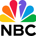 NBC logo with multicolored peacock feathers and the letters 'NBC' beneath.