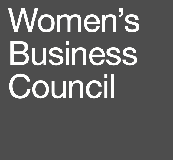 Gray background with white text reading "Women’s Business Council"