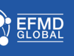 EFMD Global logo with blue background and white text