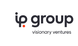 Logo of IP Group with the tagline 'visionary ventures'
