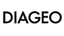 Diageo logo in black text on a white background