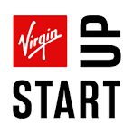 Virgin UP Start logo with the Virgin brand and bold text.