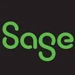 The word 'Sage' written in green text on a black background.