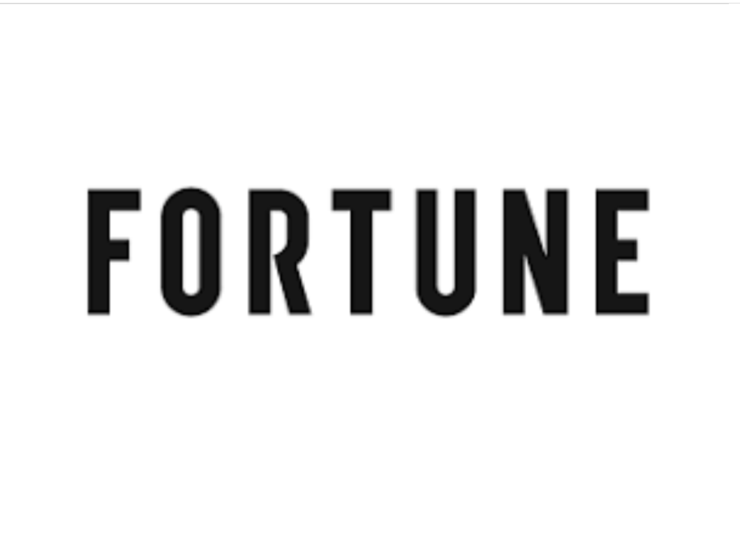 The word 'FORTUNE' in bold black letters on a white background.