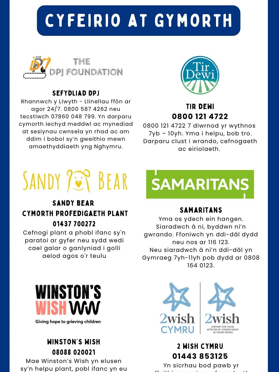 We extend our heartfelt condolences to our friends at Carmarthenshire YFC, and to Leon&rsquo;s family, friends, and everyone who knew and loved him. Our thoughts are with you all during this incredibly difficult time.

If you have been affected by th