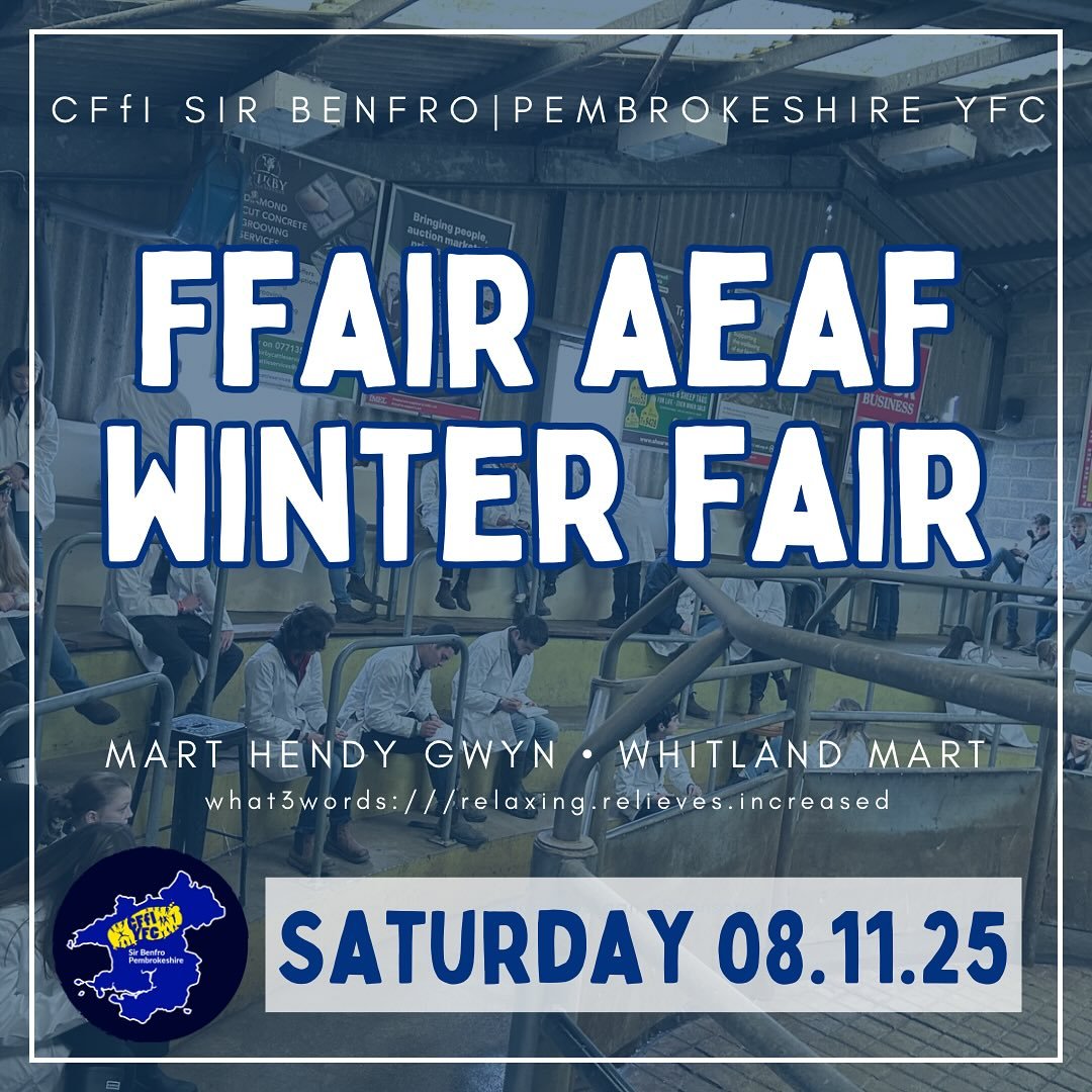 ❄️ FFAIR AEAF &bull; WINTER FAIR ❄️ 

Pob lwc i&rsquo;r aelodau sydd yn cystadlu yn y Ffair Aeaf &lsquo;fory - galwch draw i weld eu gwaith!

Good luck to members competing at the County Winter Fair tomorrow - call by to see what they get up to!

📍 