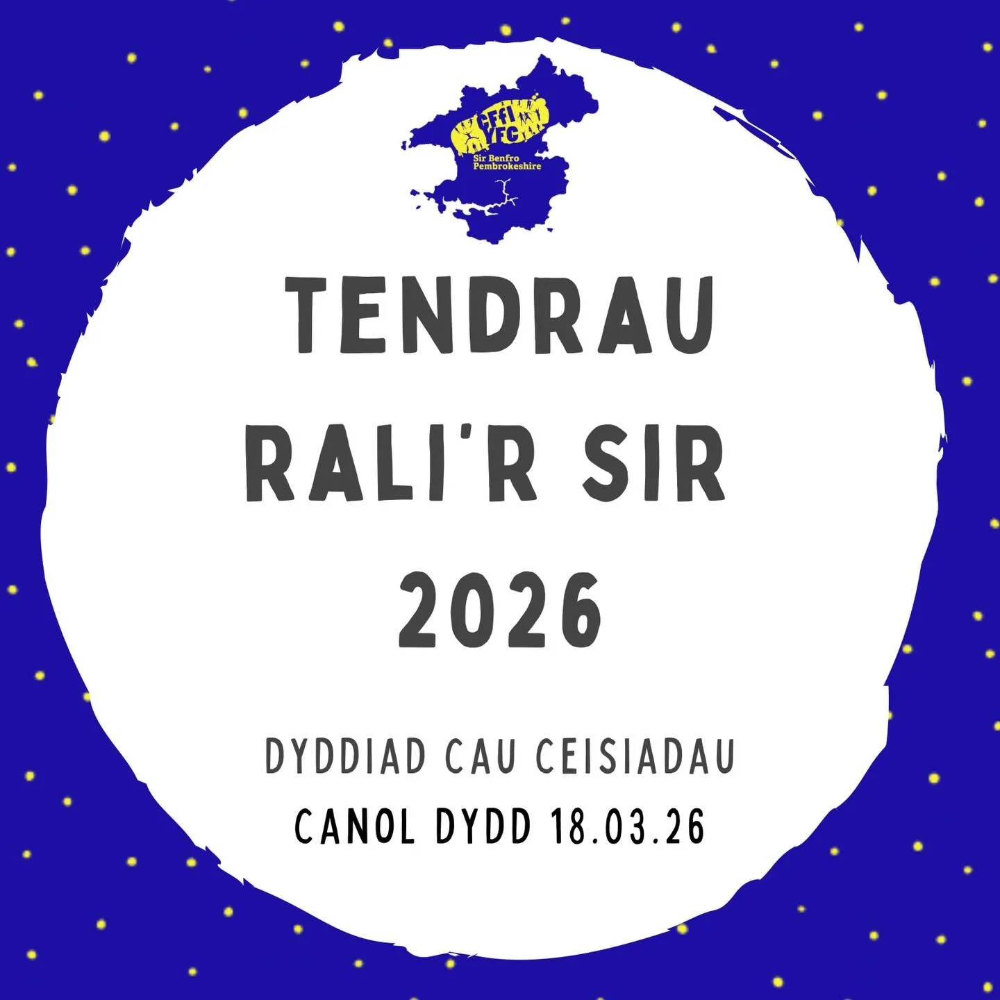 Gwahoddir tendrau ar gyfer Gwasanaethau Arlwyo yn Rali&rsquo;r Sir CFfI Sir Benfro 2026, gan gynnwys:

🍽 Ciniawau
🍔 Bwyd Cyflym
🍦 Hufen I&acirc;

Am fwy o wybodaeth a manyleb y tendrau, cysylltwch &acirc; Swyddfa&rsquo;r Sir drwy e-bost - sir.benf