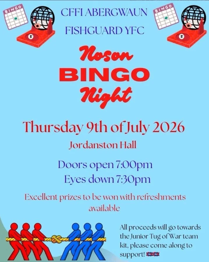 CFfi Abergwaun/ Fishguard YFC Bingo Night