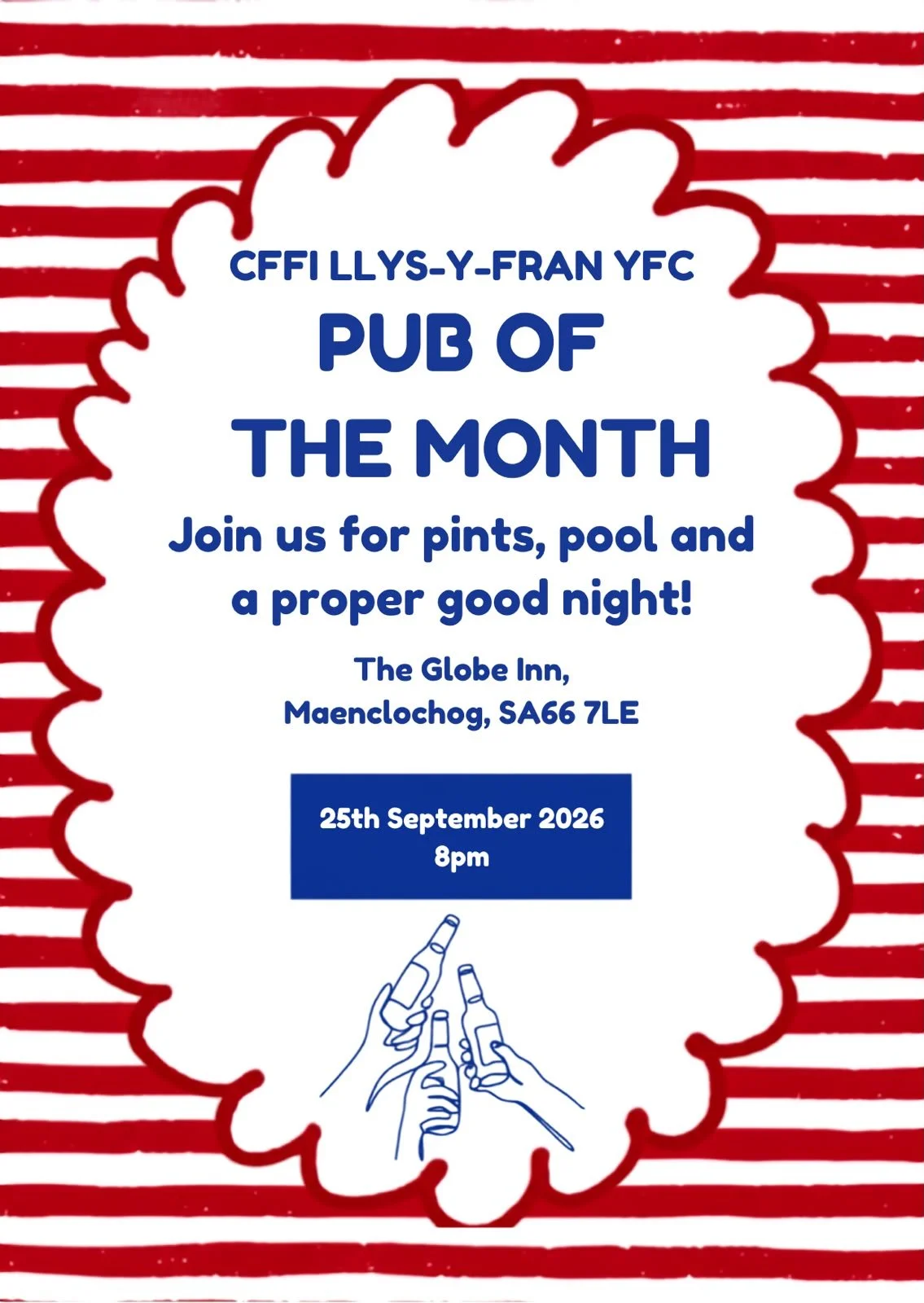 CFfi Llys Y Fran YFC Pub of the Month