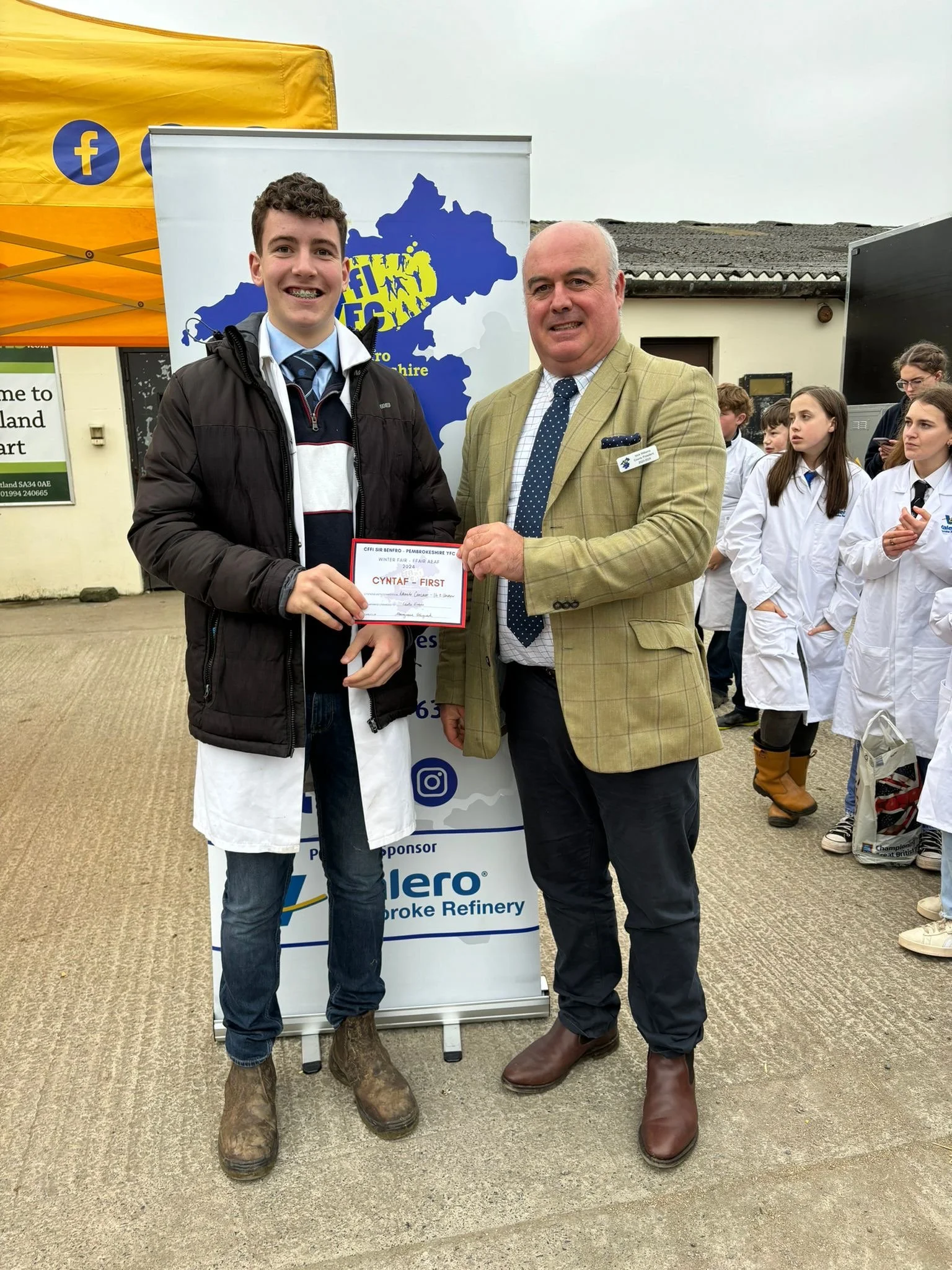 Carcass Judging under 16 Winner - Ianto Evans, Fishguard YFC