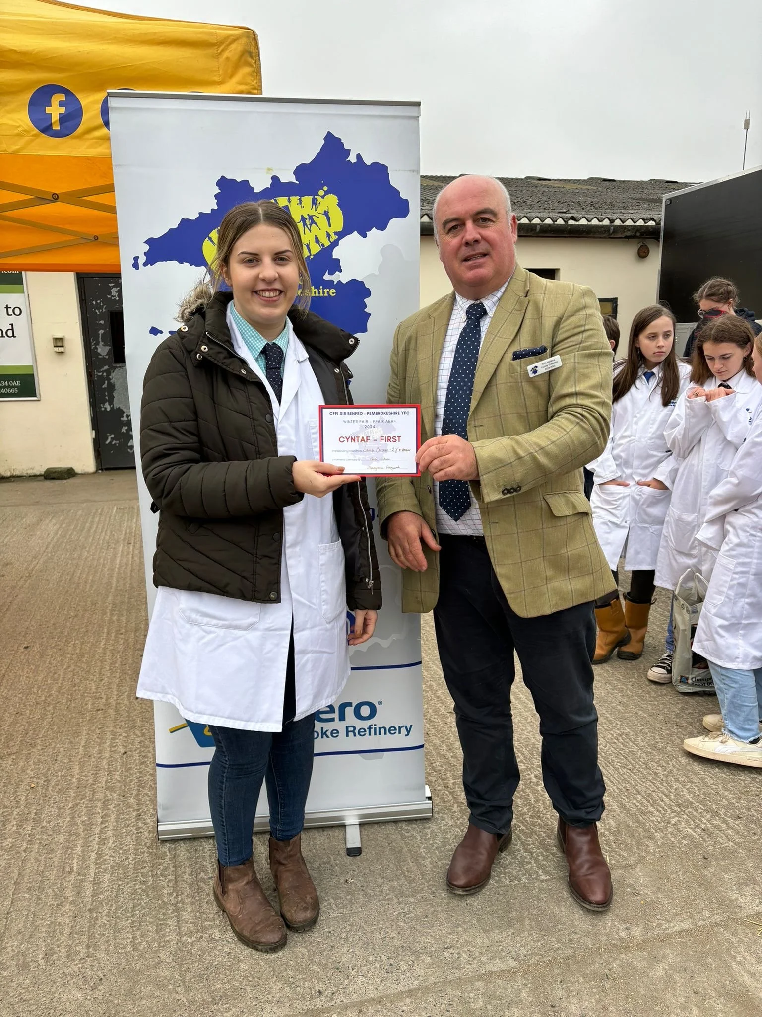 Carcass Judging under 28 Winner - Teleri Wilson, Fishguard YFC