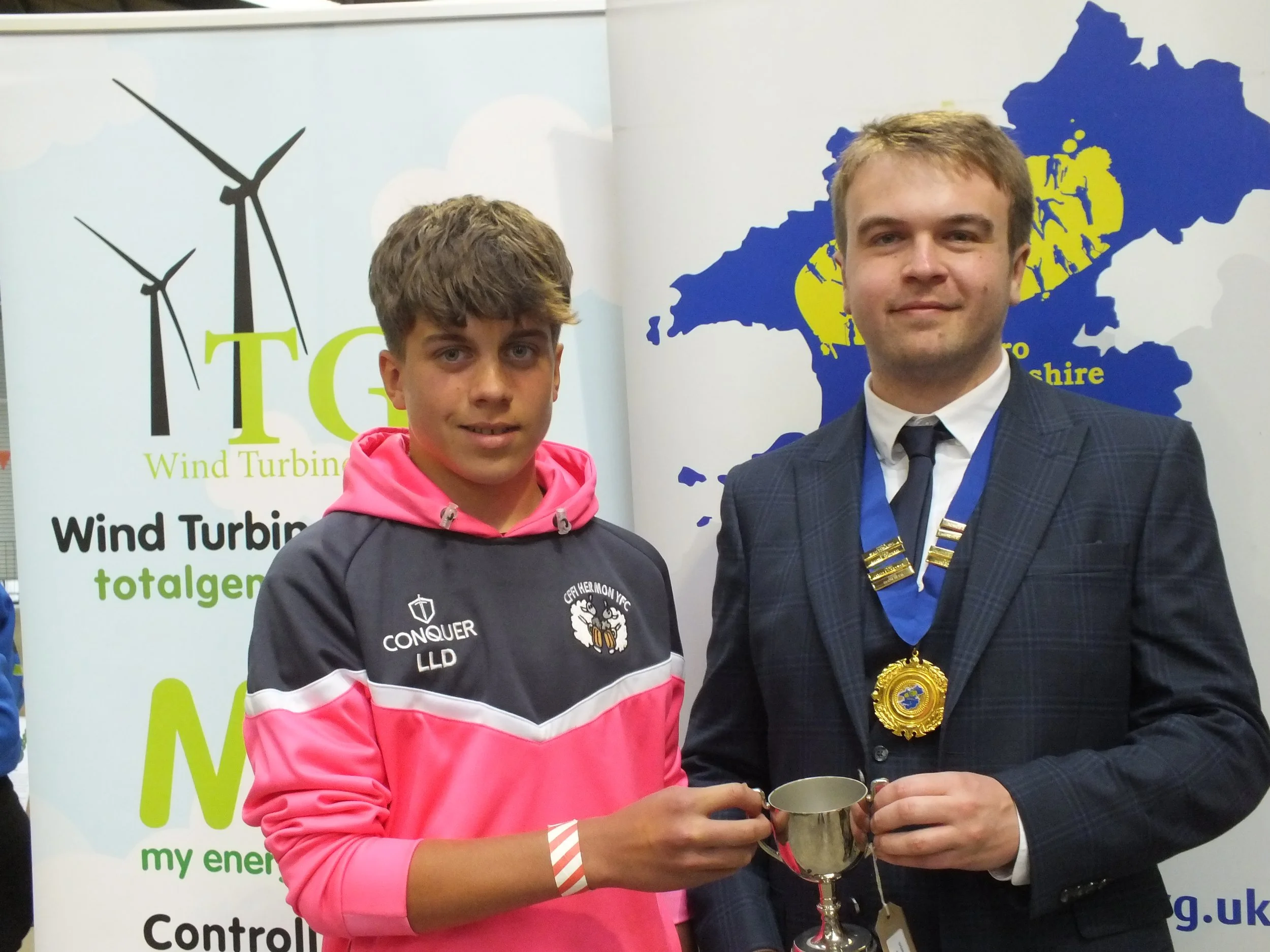 Junior Woodwork - Llion Davies & , Hermon YFC