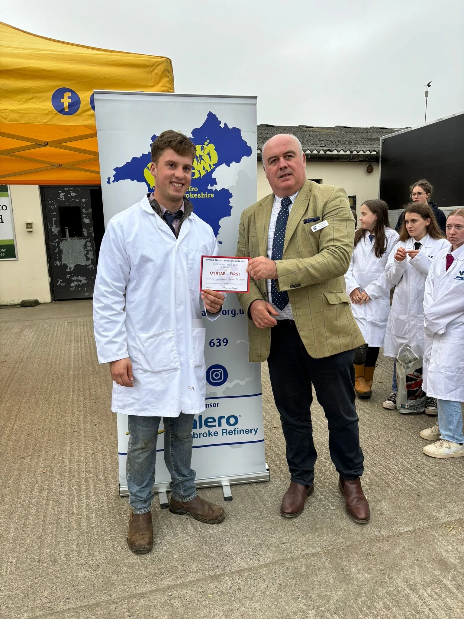 Carcass Judging under 21 Winner - Steffan Wilson, Fishguard YFC