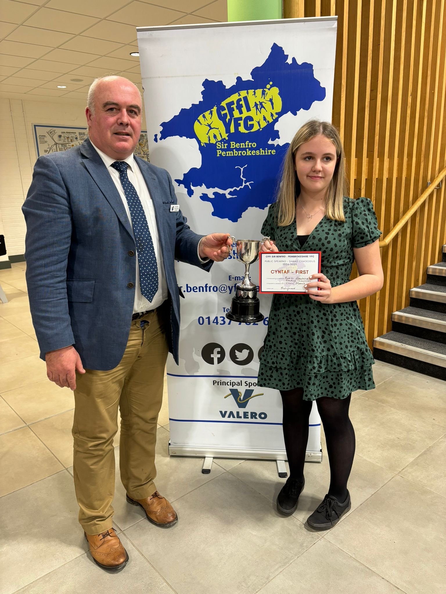 Junior Reading - Best Chairman - Lowri Morris, Fishguard YFC