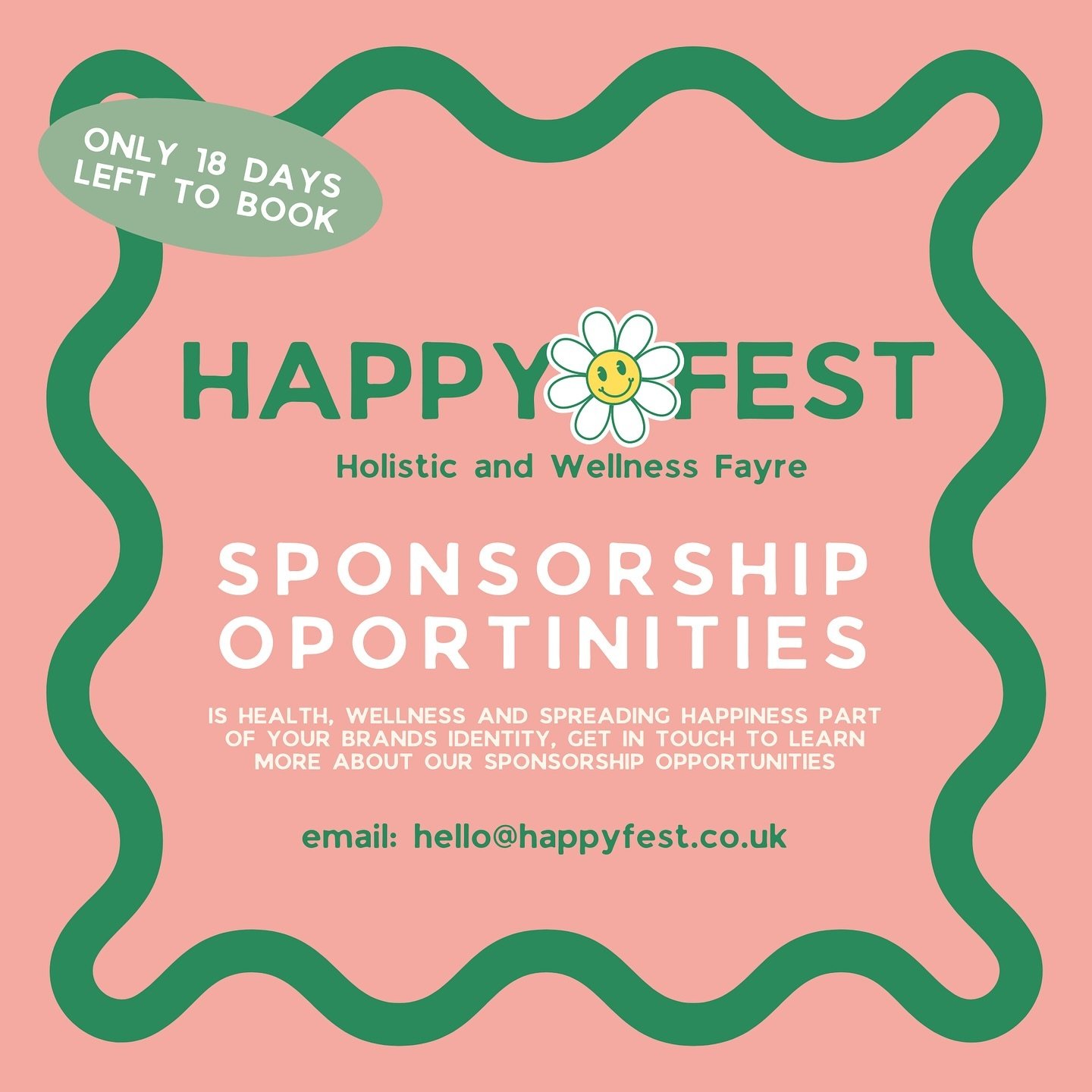 We&rsquo;ve still got a few spots left for SPONSORS 👋🏽 If you have an SME in or around Bedfordshire and want to get your name in front of thousands of potential customers, get in touch!

Your support means everything 🙏🏽💛 

Email us : hello@happy