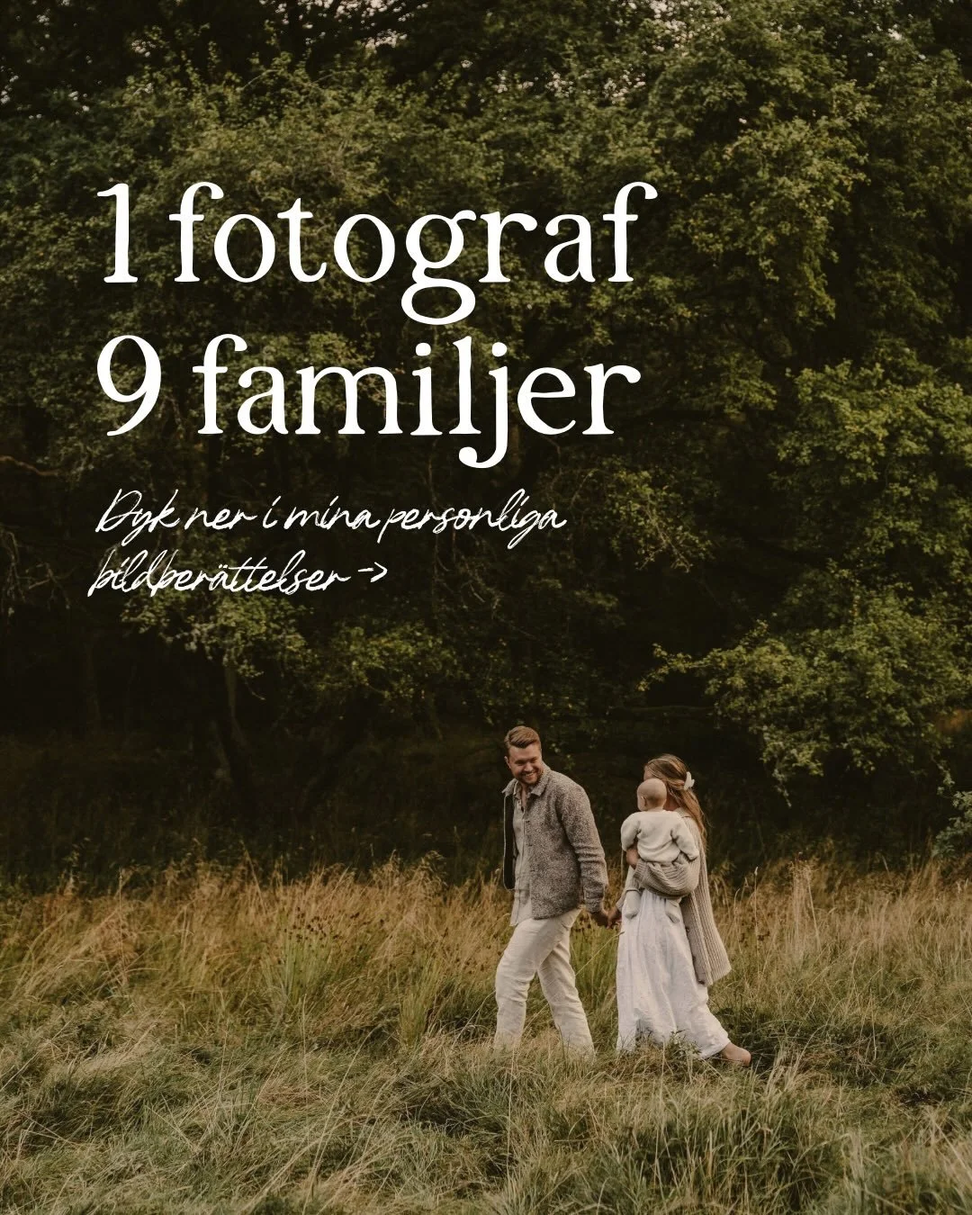 Ett litet urval fr&aring;n alla fantastiska familjer jag f&aring;tt fotografera i &aring;r 🫶🏼

Jag &auml;lskar att f&aring; vara med och ber&auml;tta just er historia. Att forma varje session utifr&aring;n vilka ni &auml;r, inte efter n&aring;gon m