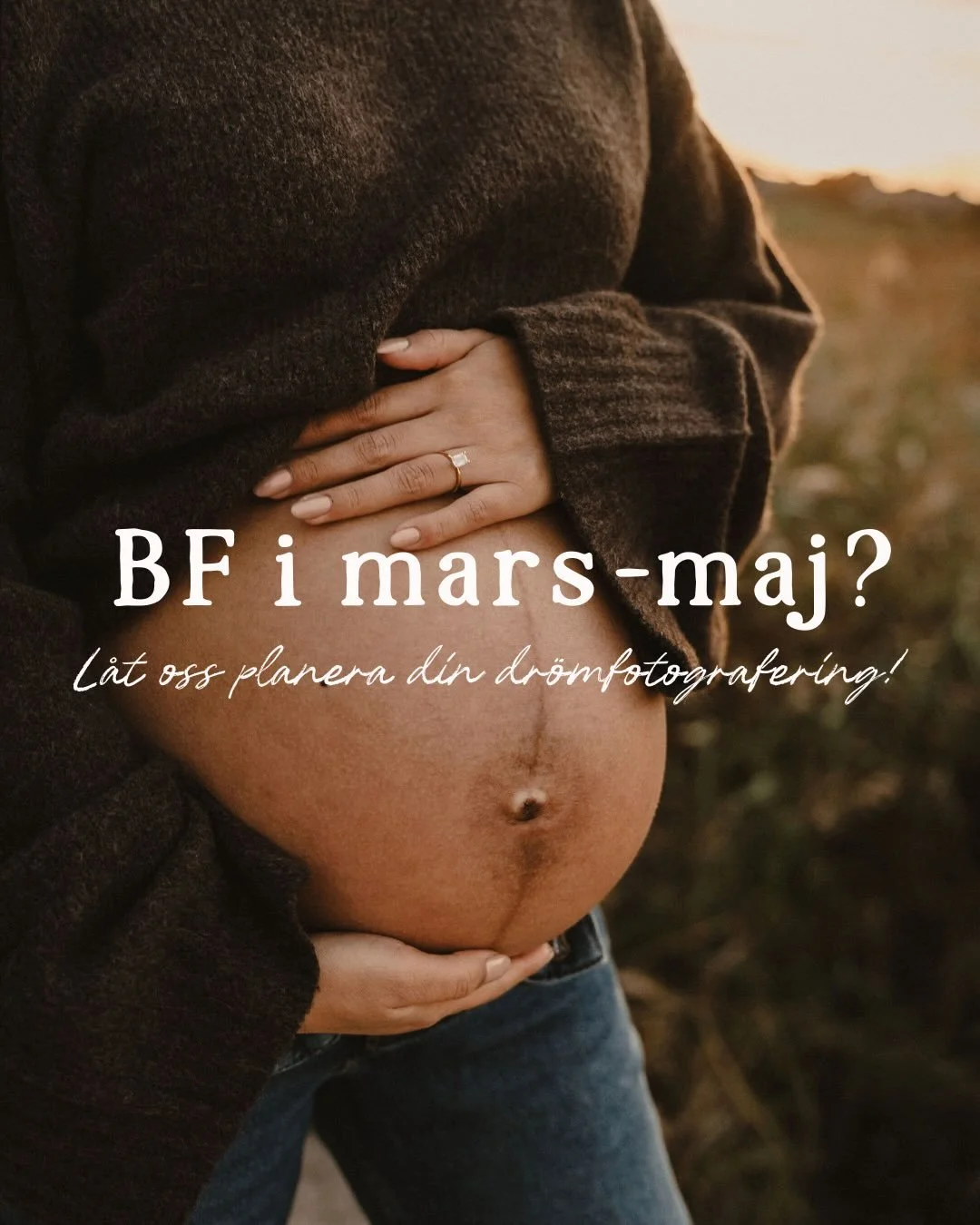 Har du BF i mars-maj? D&aring; &auml;r det nu du ska boka din gravidfotografering 🤎 

Se till att f&ouml;reviga denna speciella tid med n&aring;got mer &auml;n spegelselfies 🫶🏼 Tillsammans skapar vi personliga och k&auml;nslofulla bilder fr&aring;