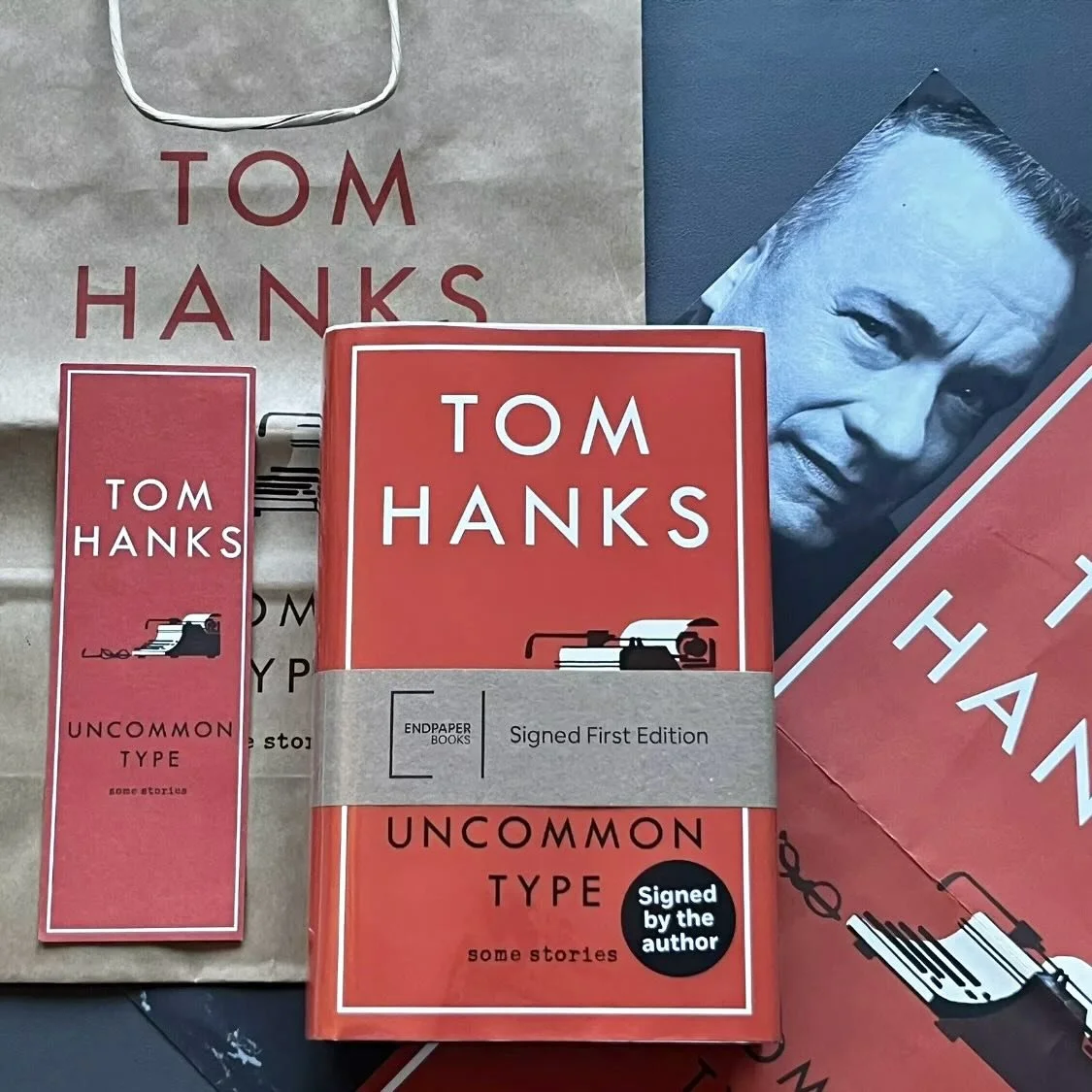 &lsquo;&rsquo;A typewriter is a tool. In the right hands, one that can change the world.&rsquo;&rsquo; Tom Hanks, Uncommon Type

Uncommon Type: Some Stories 
By Tom Hanks
Heinemann, UK 1st Edition 2017
Signed by the Author 

For sale - link in the bi