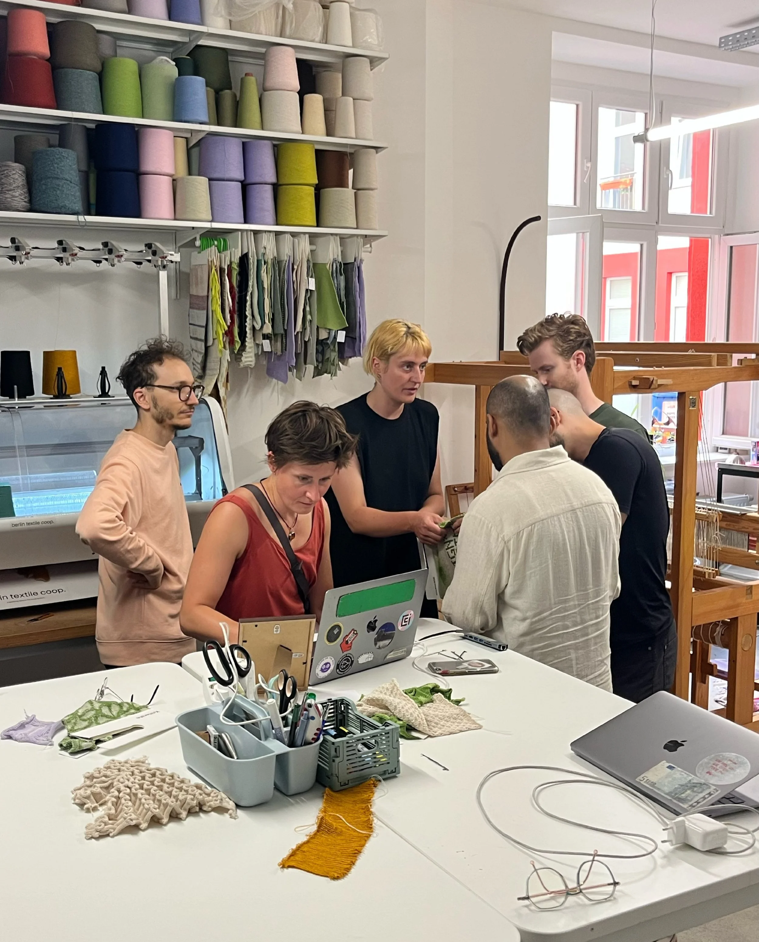 As part of the Ink &amp; Switch Local-First Software gathering in Berlin, we welcomed Agnes Fury Cameron, a computer science engineer and researcher, to berlin textile coop.

Agnes is developing open-source softwares for digitally creating knitted st
