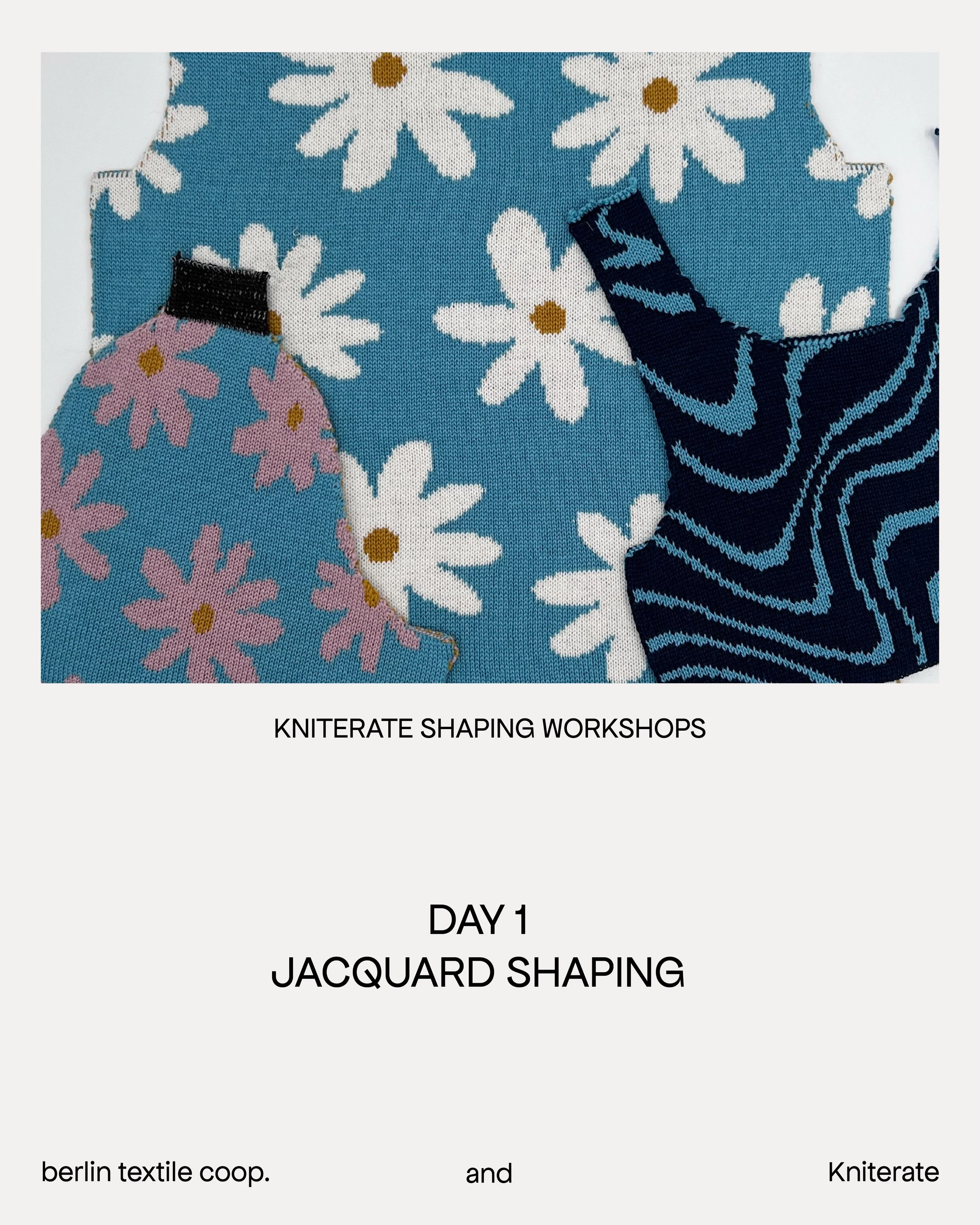 KNITERATE SHAPING WORKSHOP
DAY 1 JACQUARD SHAPING Thursday, 29 October | 10:00-17:30

Shaping jacquard comes with its own challenges: feeder positions, carrier directions and multi-colour structures all influence what&rsquo;s technically possible. Sw
