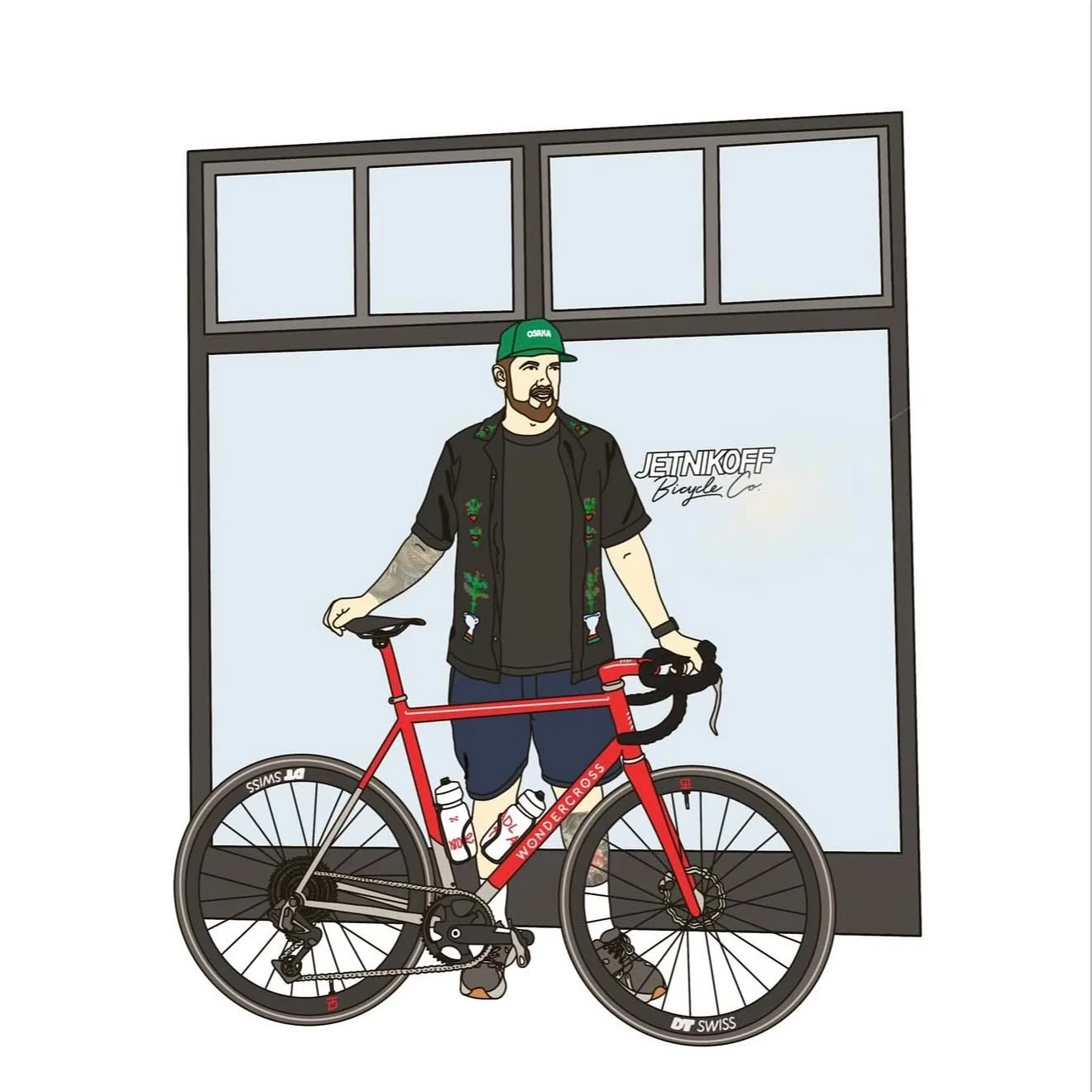 Absolutely love this drawing by @howsketch 
Thanks for capturing this image!
You&rsquo;ve become an icon in the local community with these images!! Thanks Em
.
.
.
#wondercross #peopleroadsgraveltrails #adventurebeyondthepodium #gravelbike #melbourne
