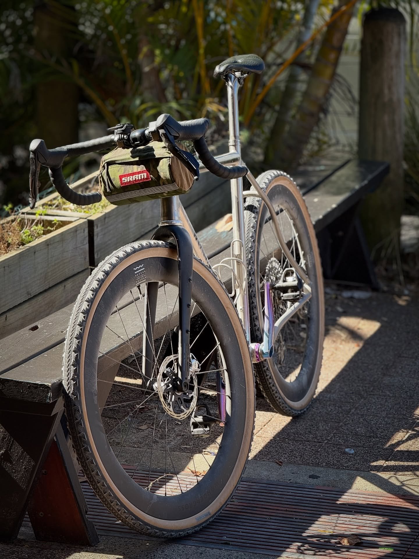 The @wondercrosscycling Wanderer strong, reliable &amp; multifaceted. One of the most versatile bikes on the market.
How would you build yours?
.
Build specs
Frameset: Wanderer titanium frame &amp; Enve in route fork
Size: large 
Headset: Chris king 