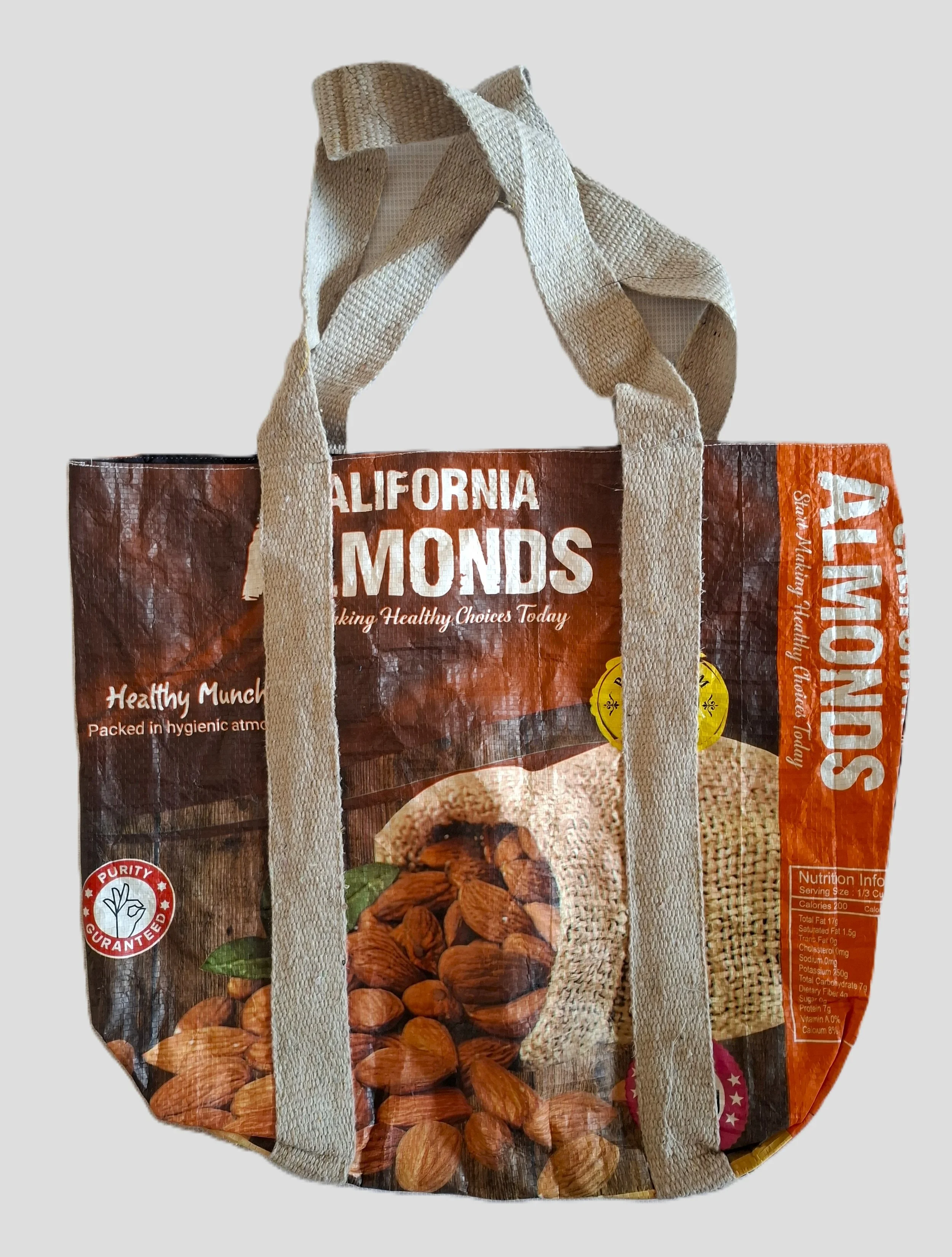 Tote bag made from ricebag