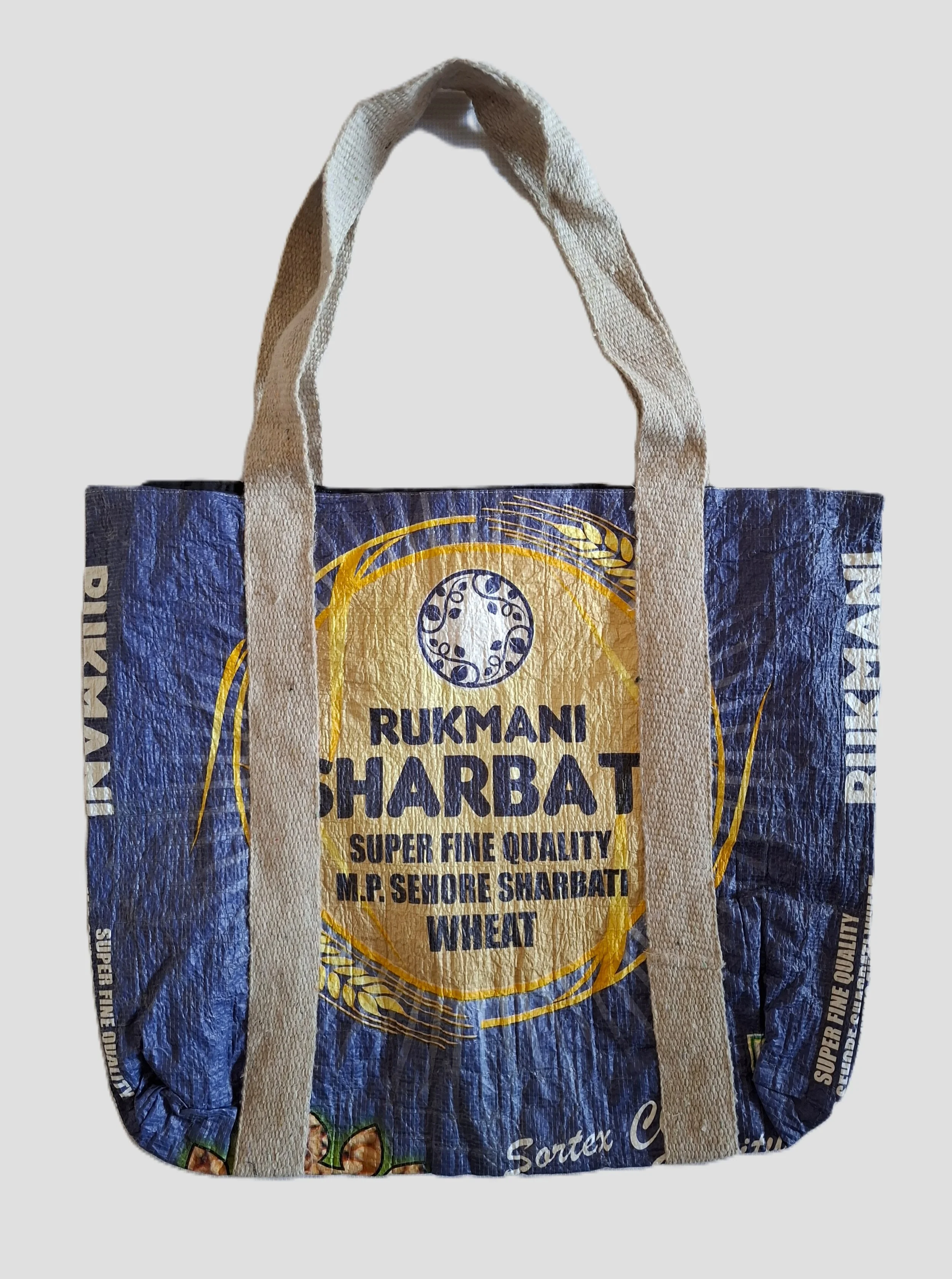 Tote bag made from ricebag