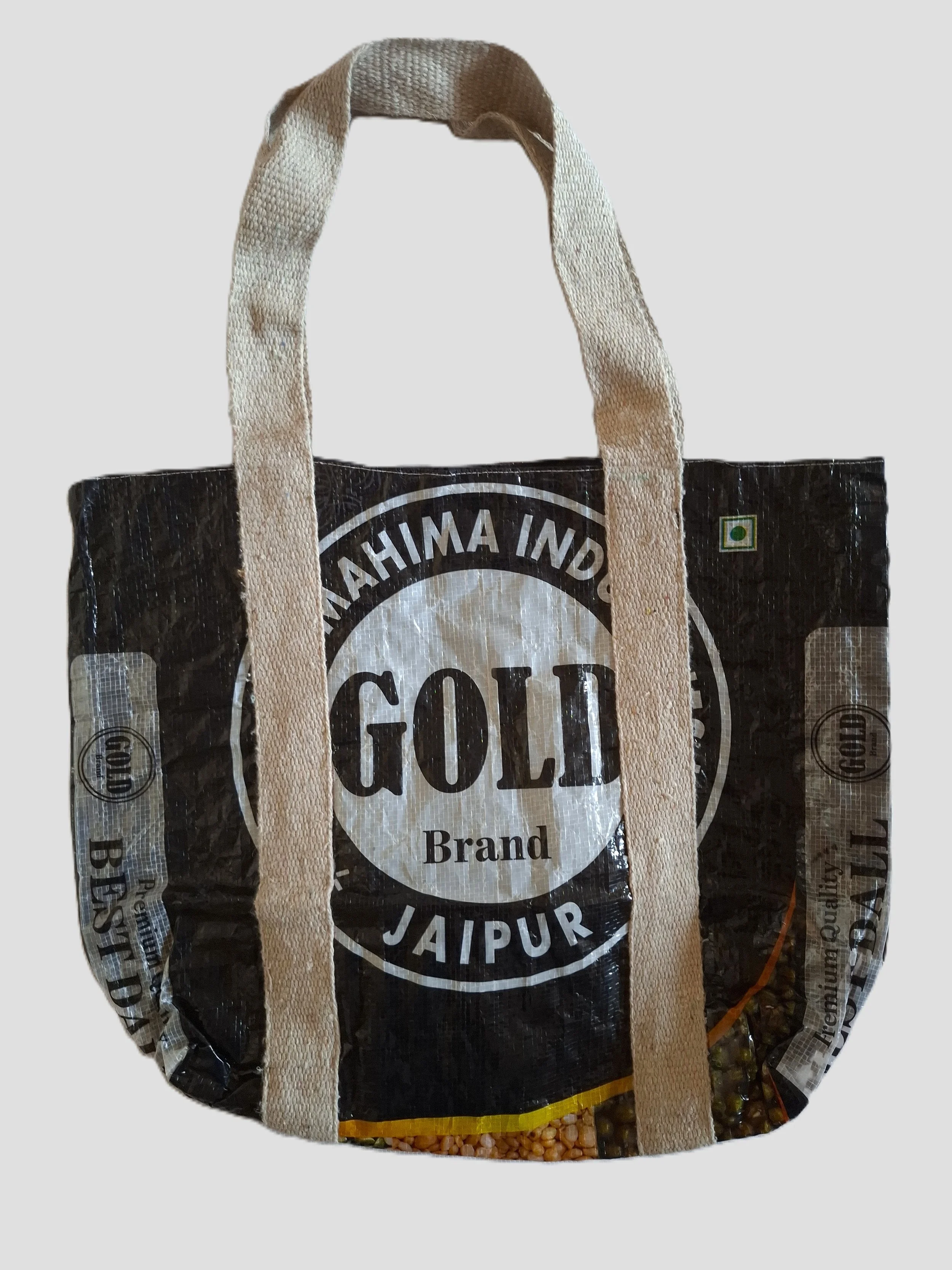 Tote bag made from ricebag