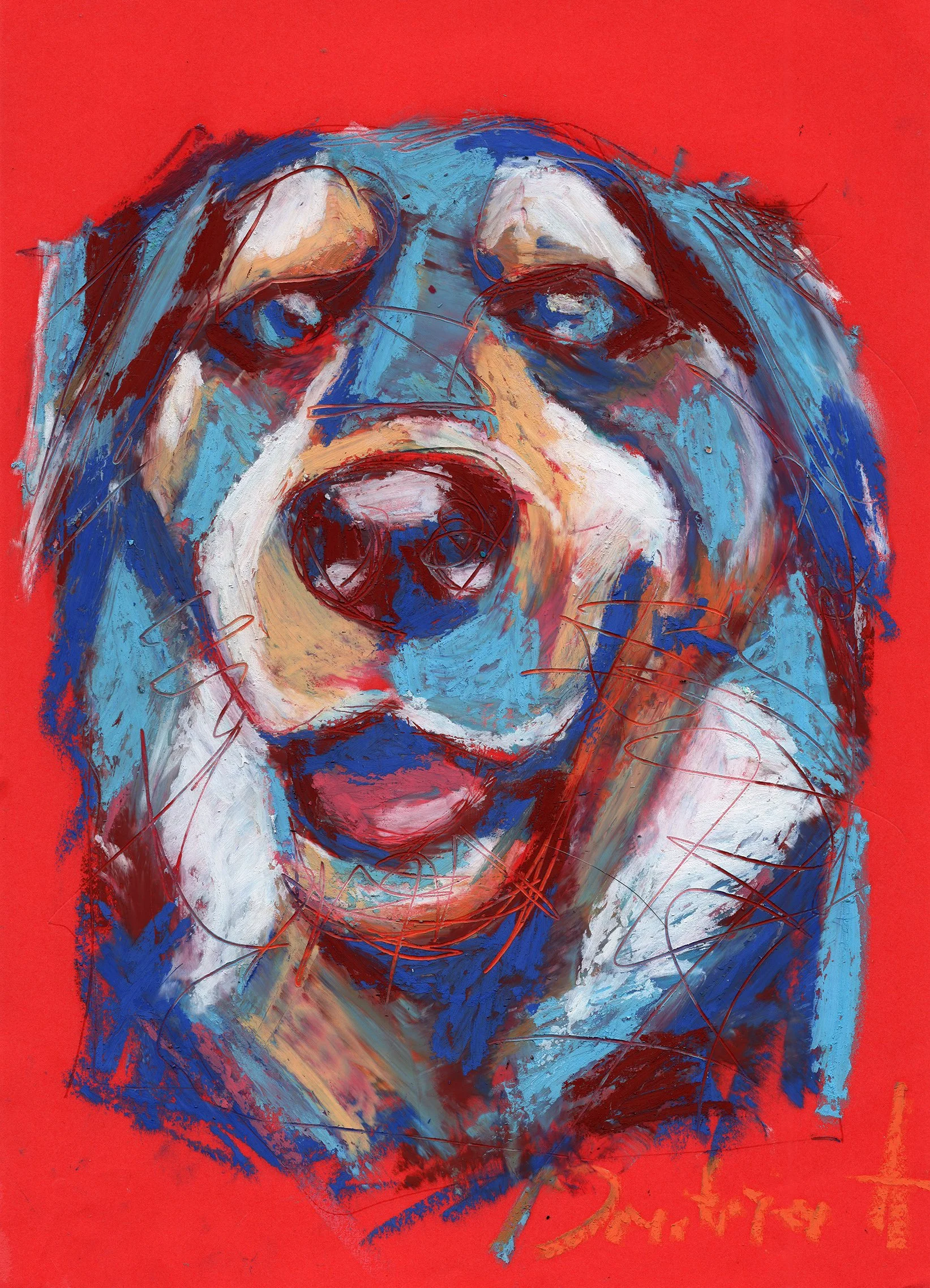 HAPPY DOG, 2024
Oil pastel on color paper
11 2/5 × 8 3/10 in | 29 × 21 cm
Unique work
Includes a Certificate of Authenticity
US$350