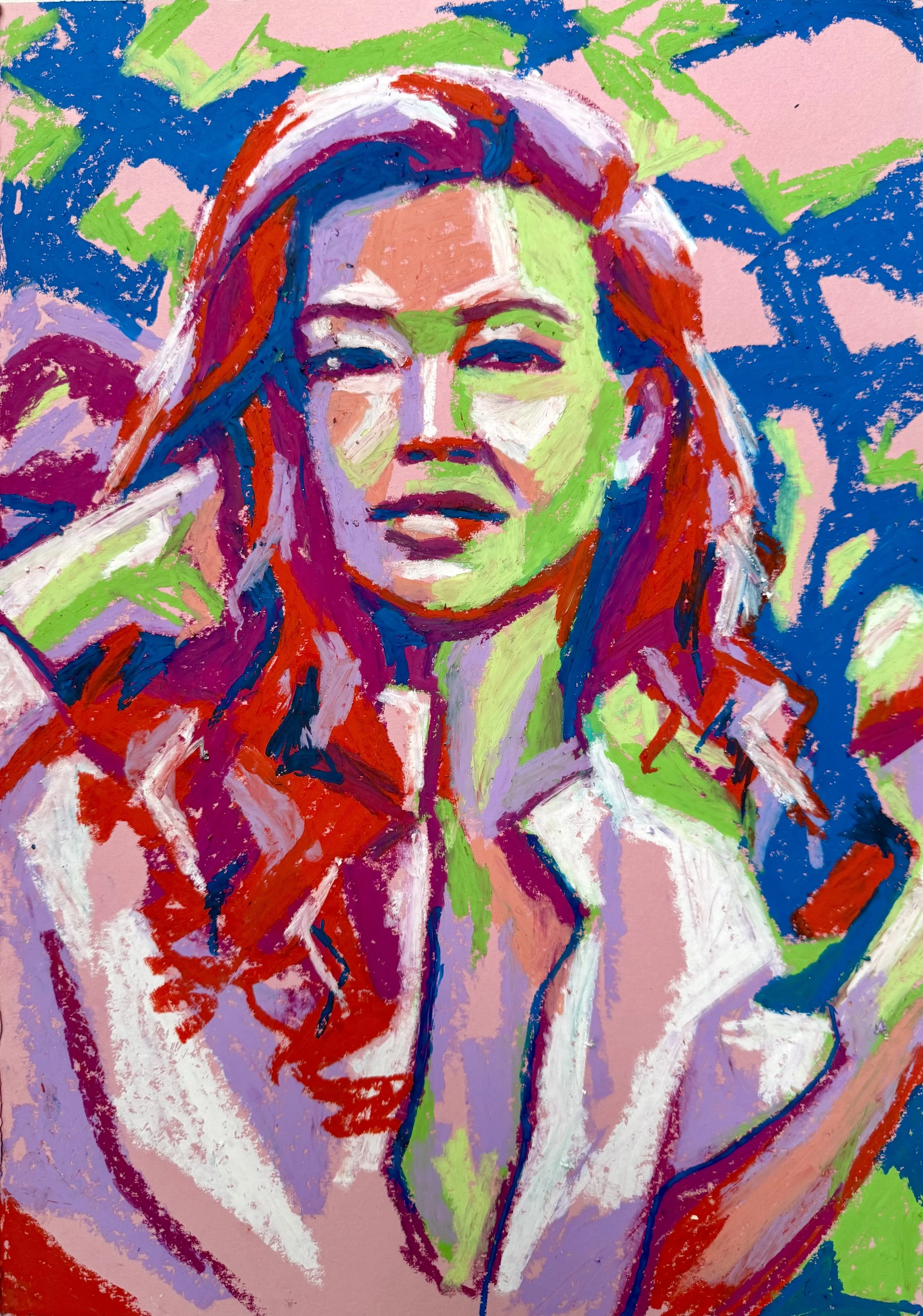 NATURAL BEAUTY, 2025
Oil pastel on color paper
16 1/2 × 11 4/5 in | 42 × 30 cm
Unique work
Includes a Certificate of Authenticity
US$500