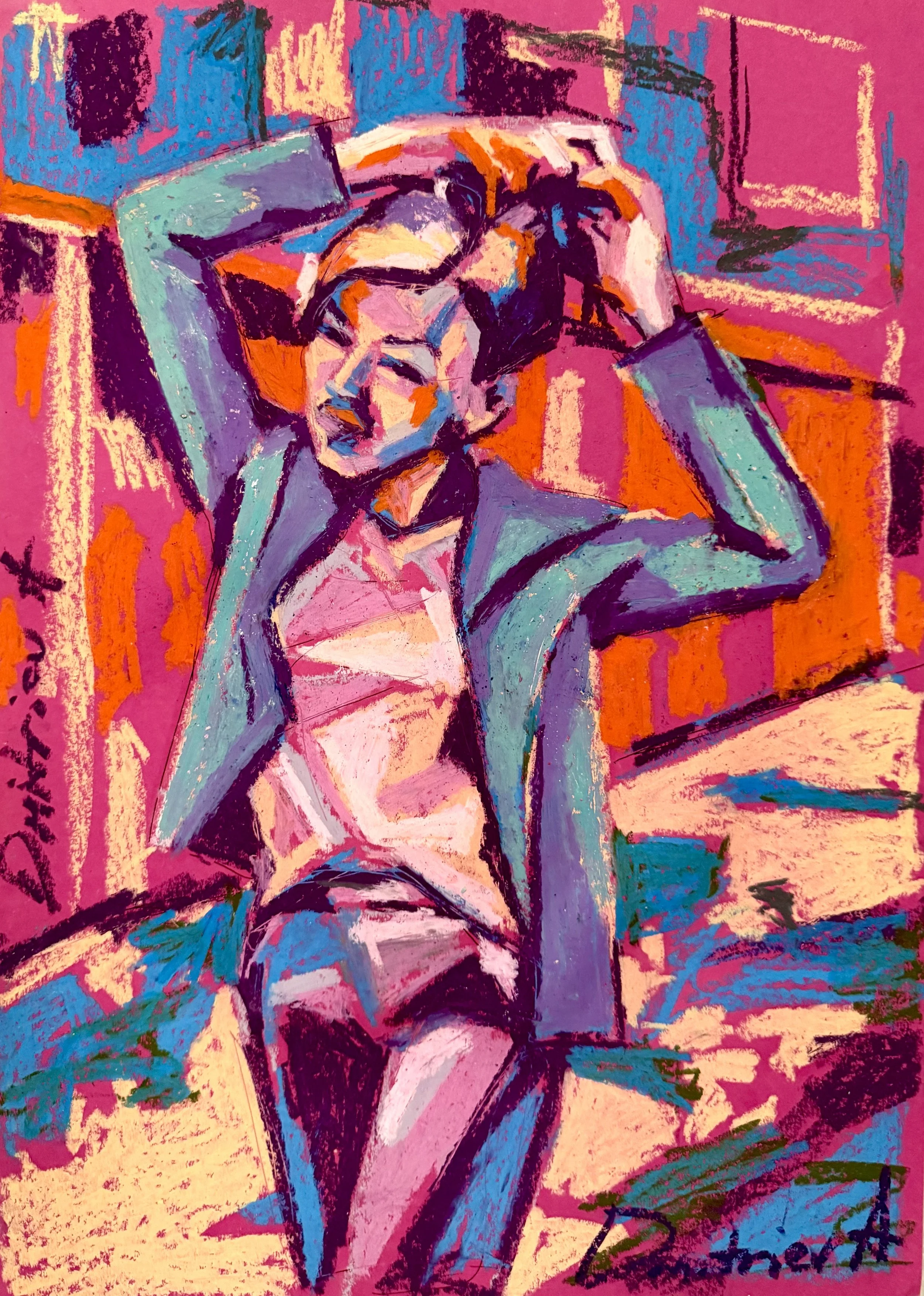 MORNING LIGHT, 2025
Oil pastel on color paper
23 1/5 × 16 1/2 in | 59 × 42 cm
Unique work
Includes a Certificate of Authenticity
US$500