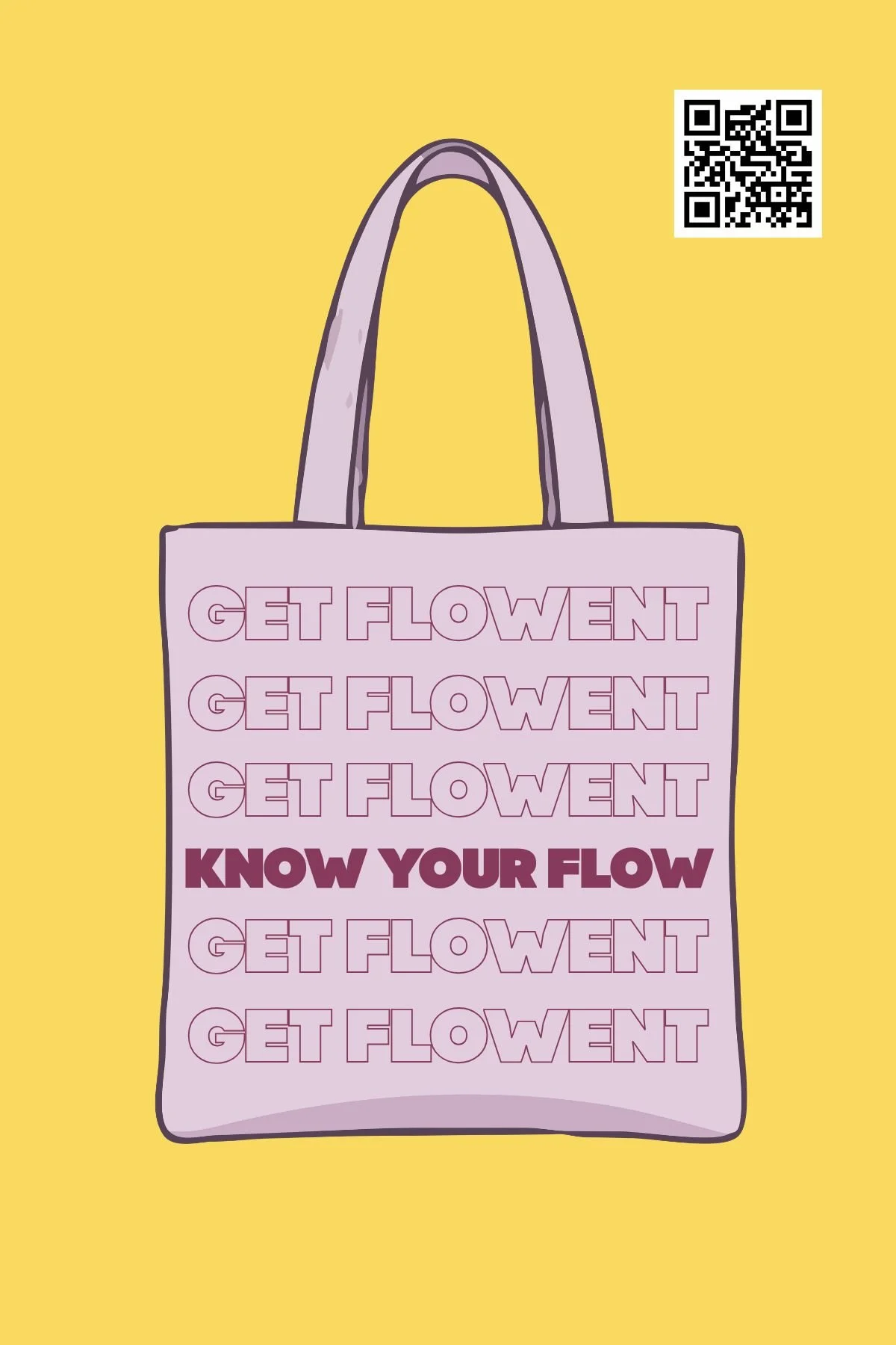 Get Flowent: Know Your Flow Fridge Magnet- tote