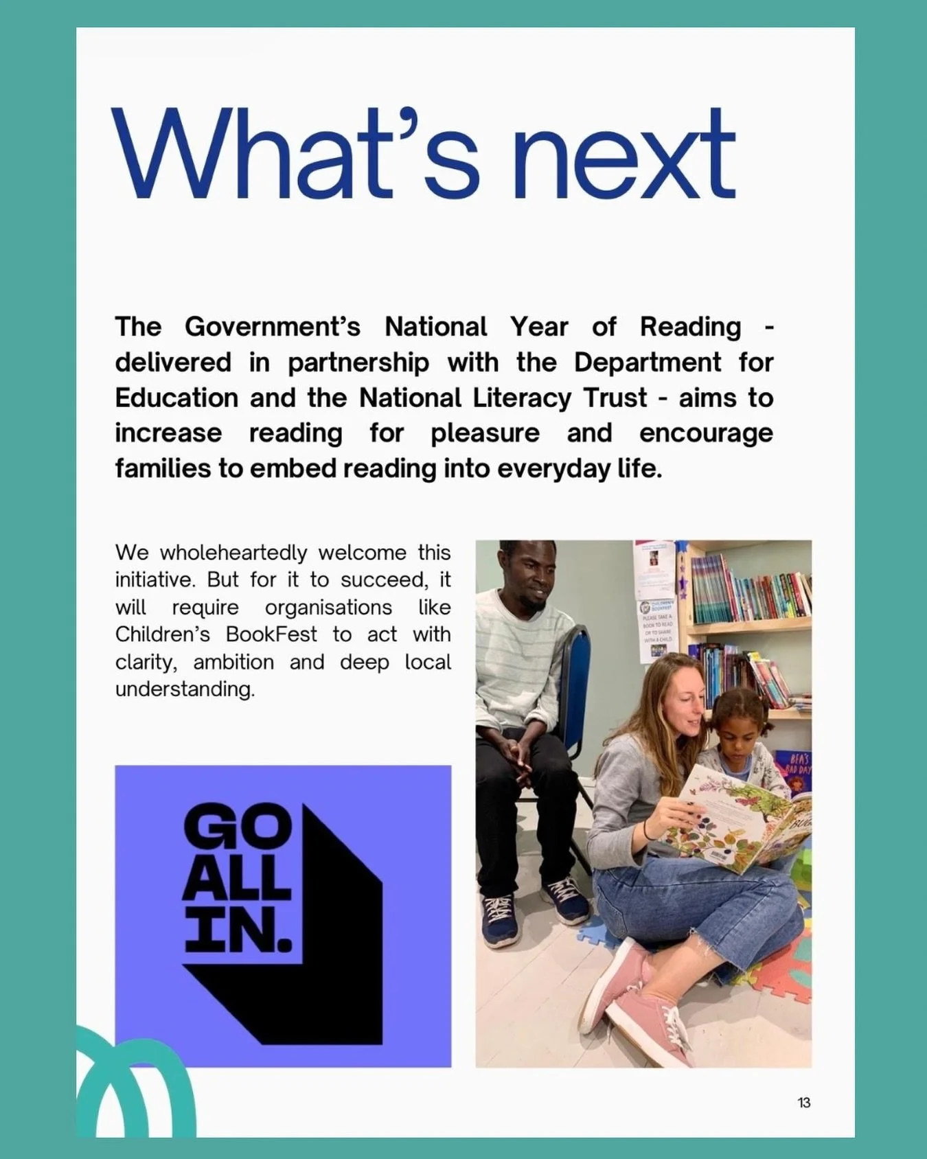 The National Year of Reading is a powerful opportunity to spark a love of books in every home. We&rsquo;re proud to stand with this mission and ready to go all in to make reading part of everyday life. 📖✨

Read our full Annual Report on our website 