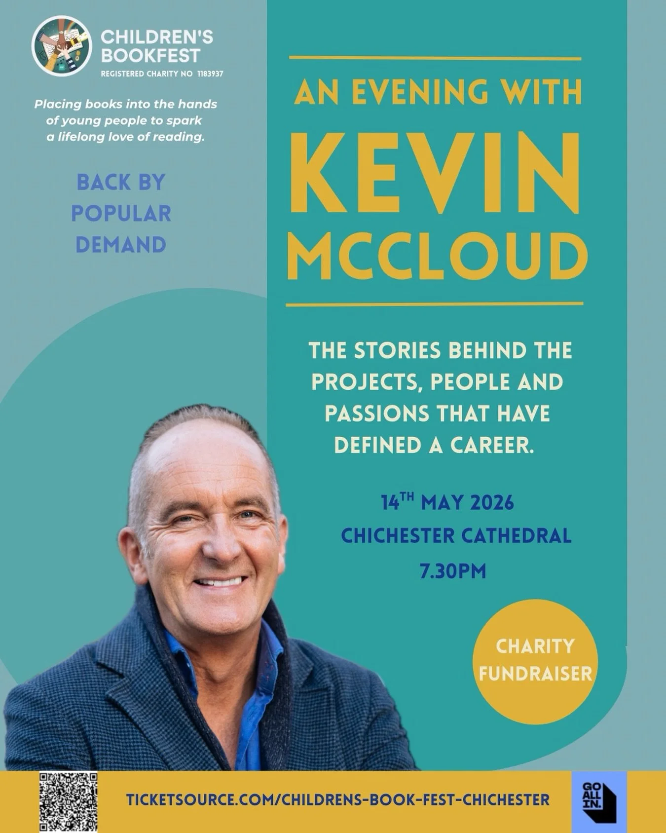 Back by popular demand as part of the National Year of Reading! 

Spend an evening with Kevin McCloud as he shares the stories behind the projects, people and passions that have defined his career. From Grand Designs to new podcasts, historic buildin