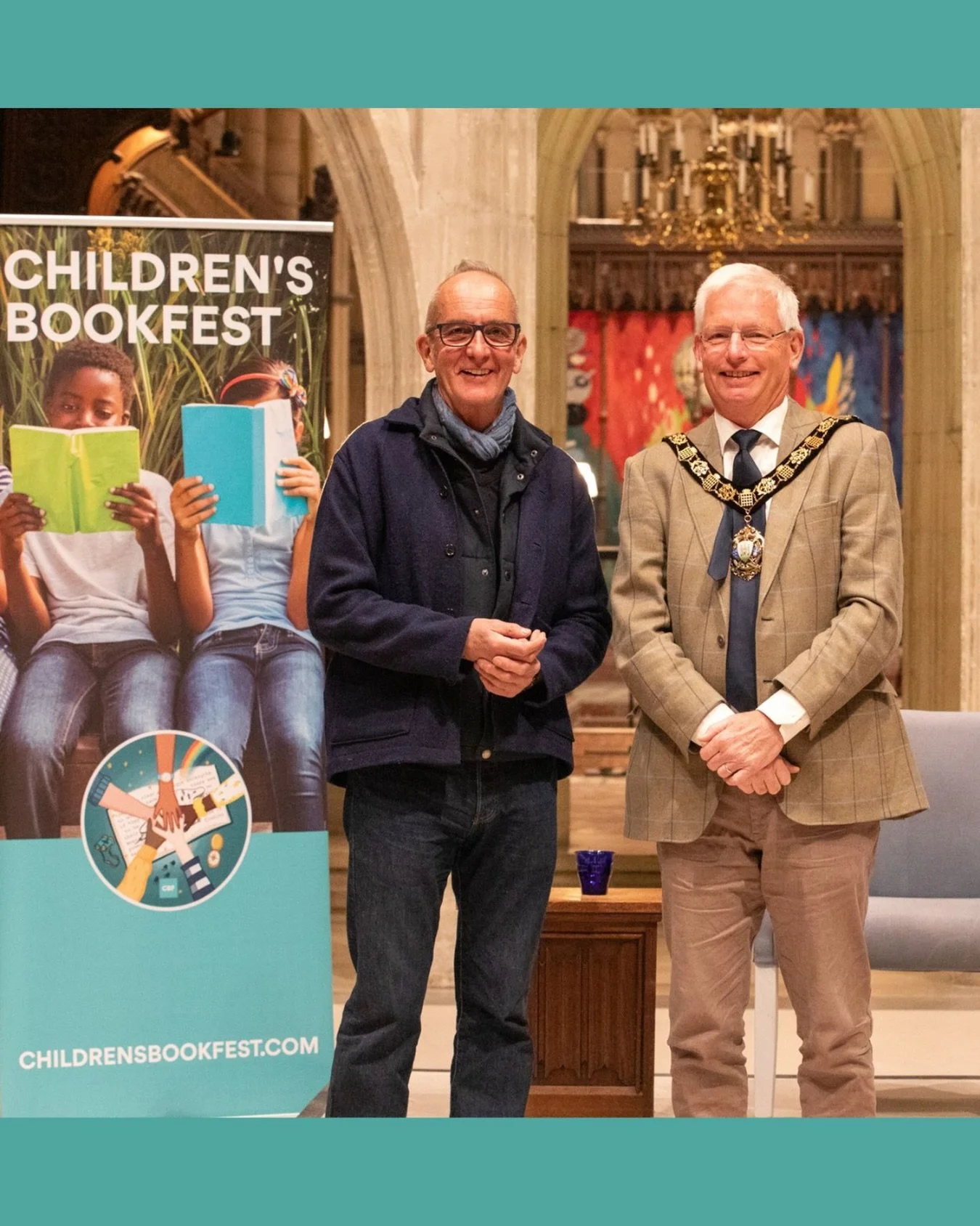 We have some VERY exciting news&hellip; 🎉
Children&rsquo;s BookFest has been chosen as the Mayor of Chichester&rsquo;s Charity for 2026/2027! 
Announced at a fantastic evening at Chichester Cathedral with the brilliant Kevin McCloud, this is a huge 