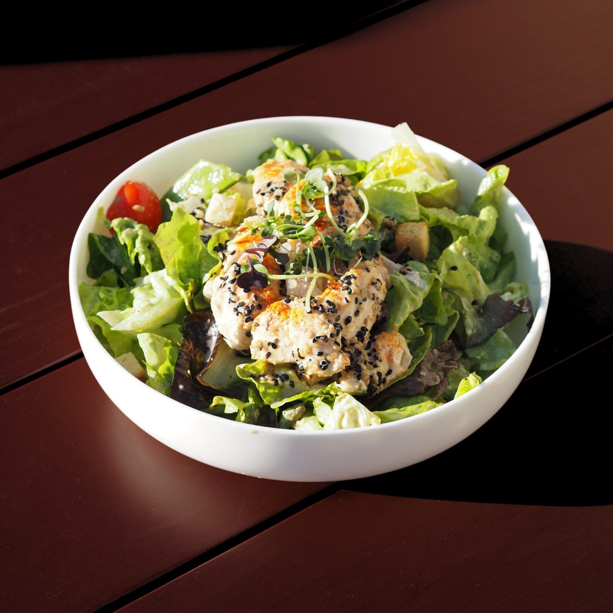 Ceasar Salad with Black Sesame Dressing