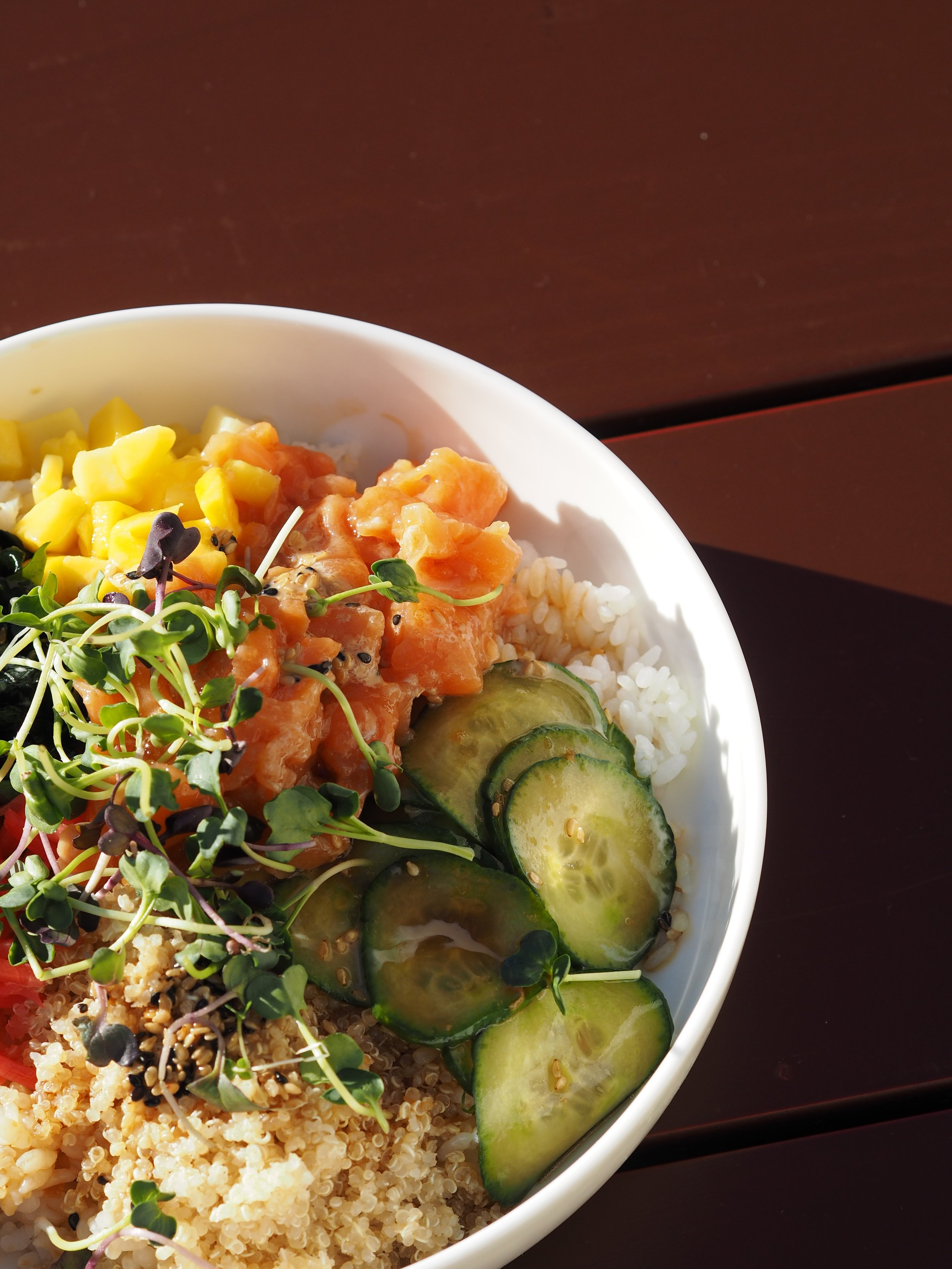 Lunch Spots in Basel Salmon Poké Bowl