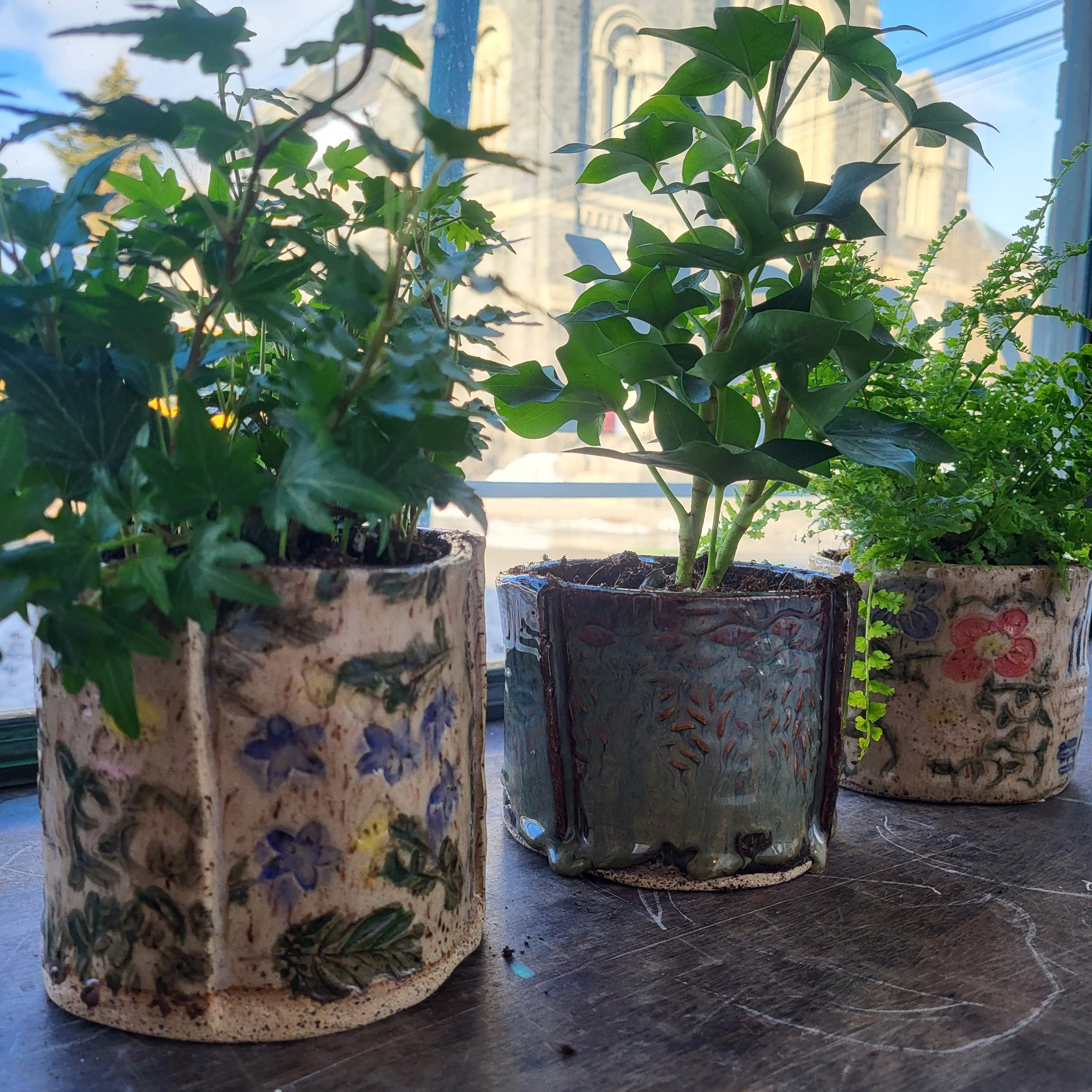 Texture Rollers + Plant Pots
