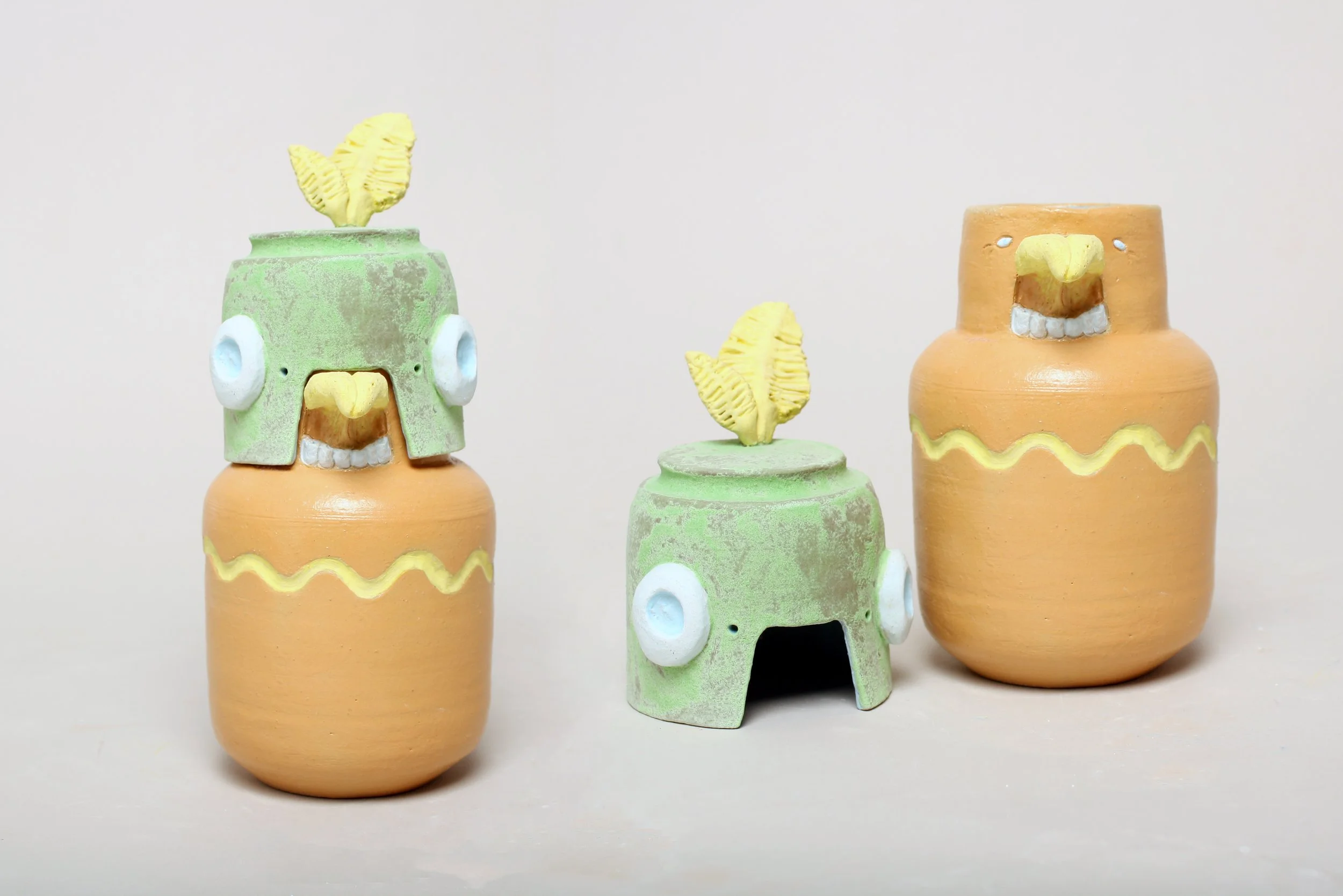 screaming bird jar, 2017, ceramic