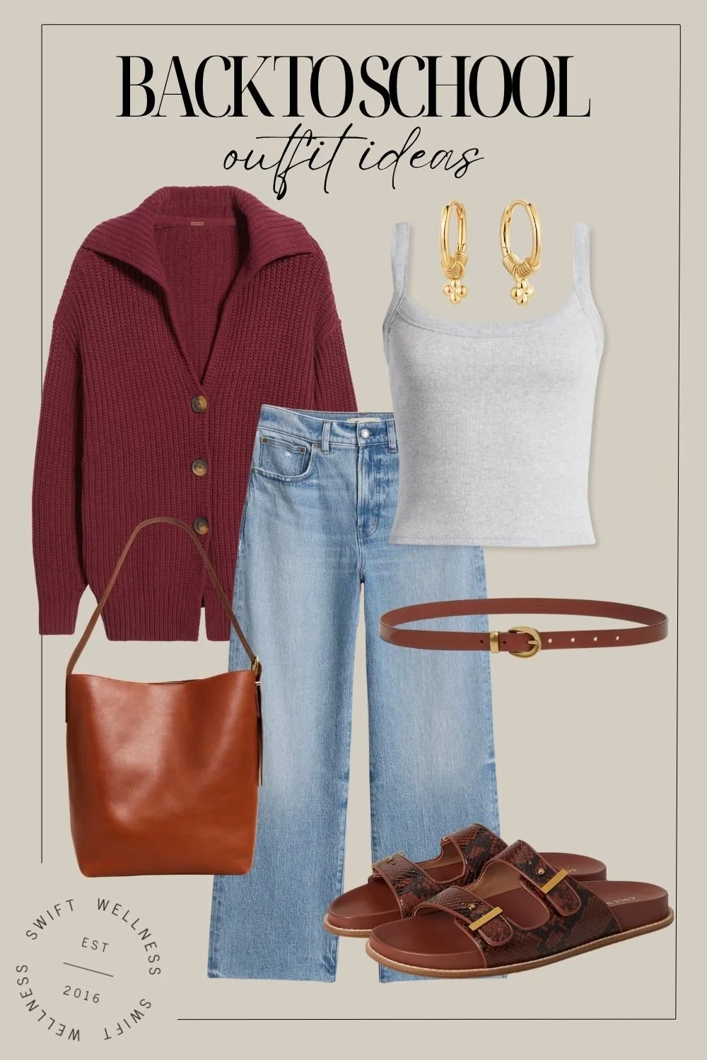 Back To School Outfits - Cardigans and Jeans
