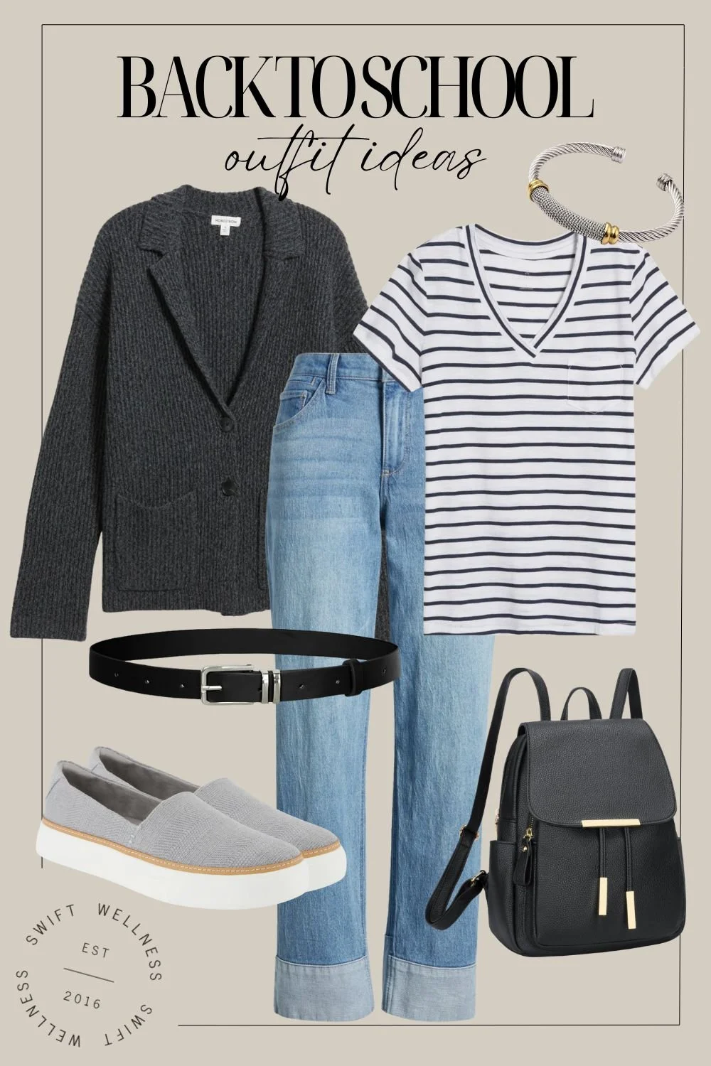 Back To School Outfits - Clogs and Jeans