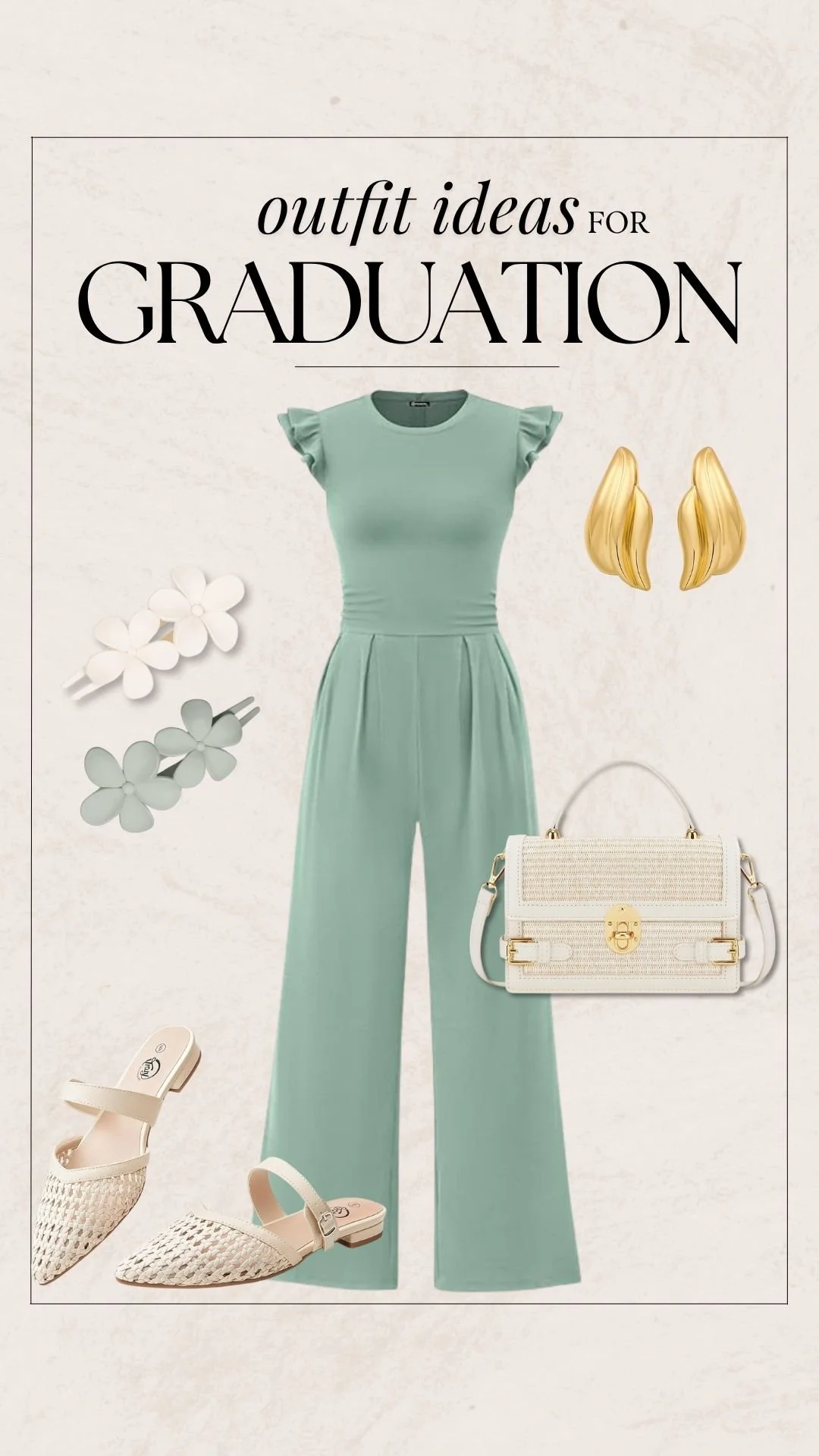 Graduation Outfit Ideas - Mint Jumpsuit