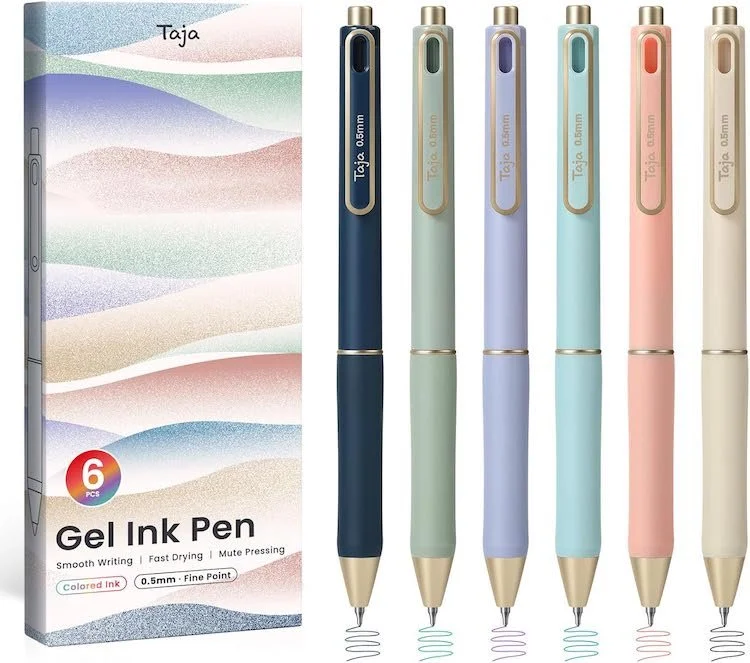 Best Aesthetic School Supplies - Taja Gel Ink Pens